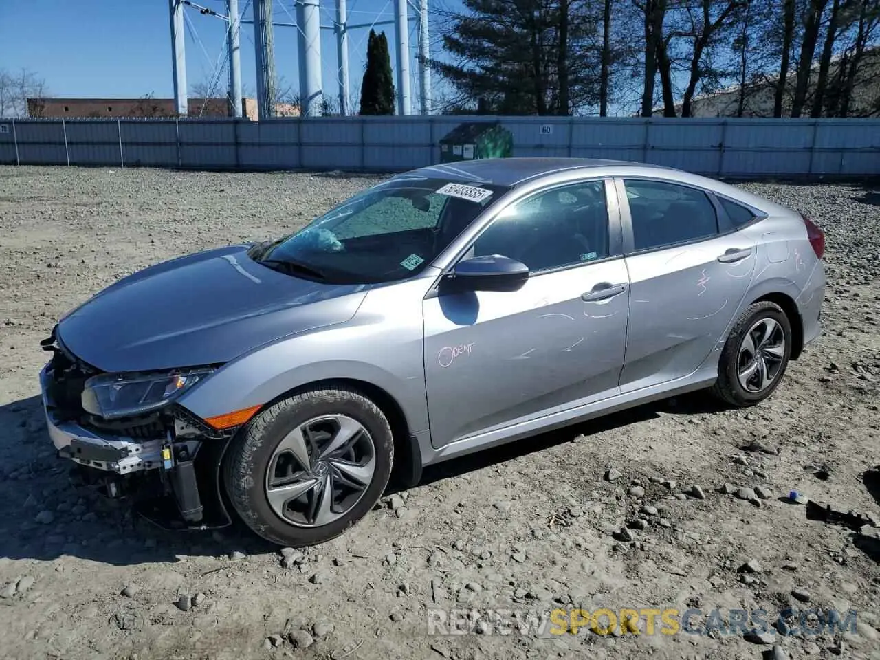 1 Photograph of a damaged car 2HGFC2F60LH533041 HONDA CIVIC 2020