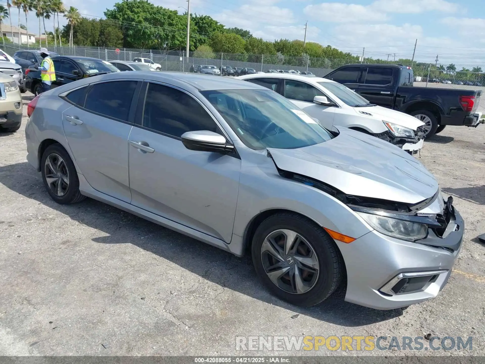1 Photograph of a damaged car 2HGFC2F60LH565181 HONDA CIVIC 2020