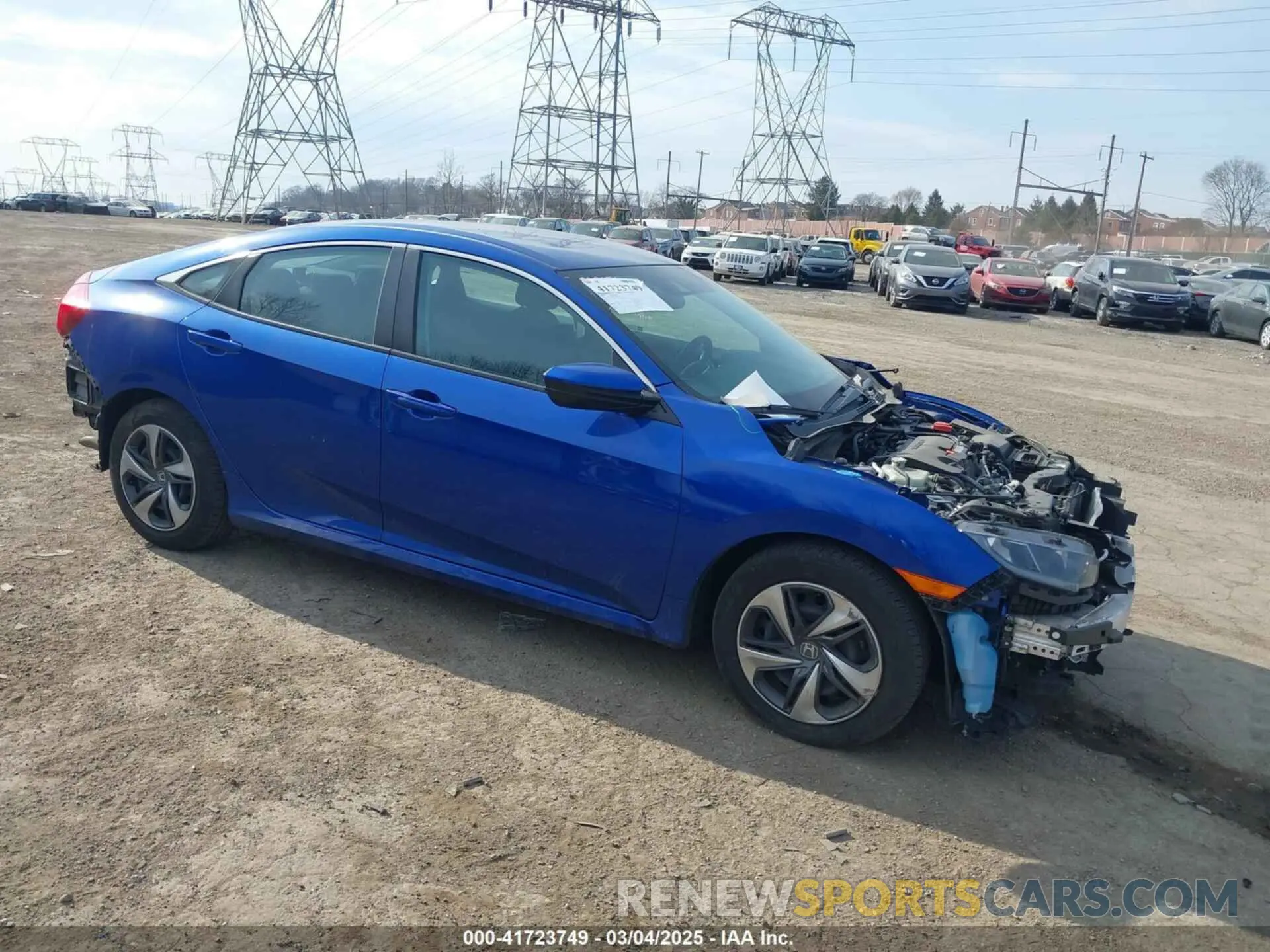 1 Photograph of a damaged car 2HGFC2F60LH596964 HONDA CIVIC 2020