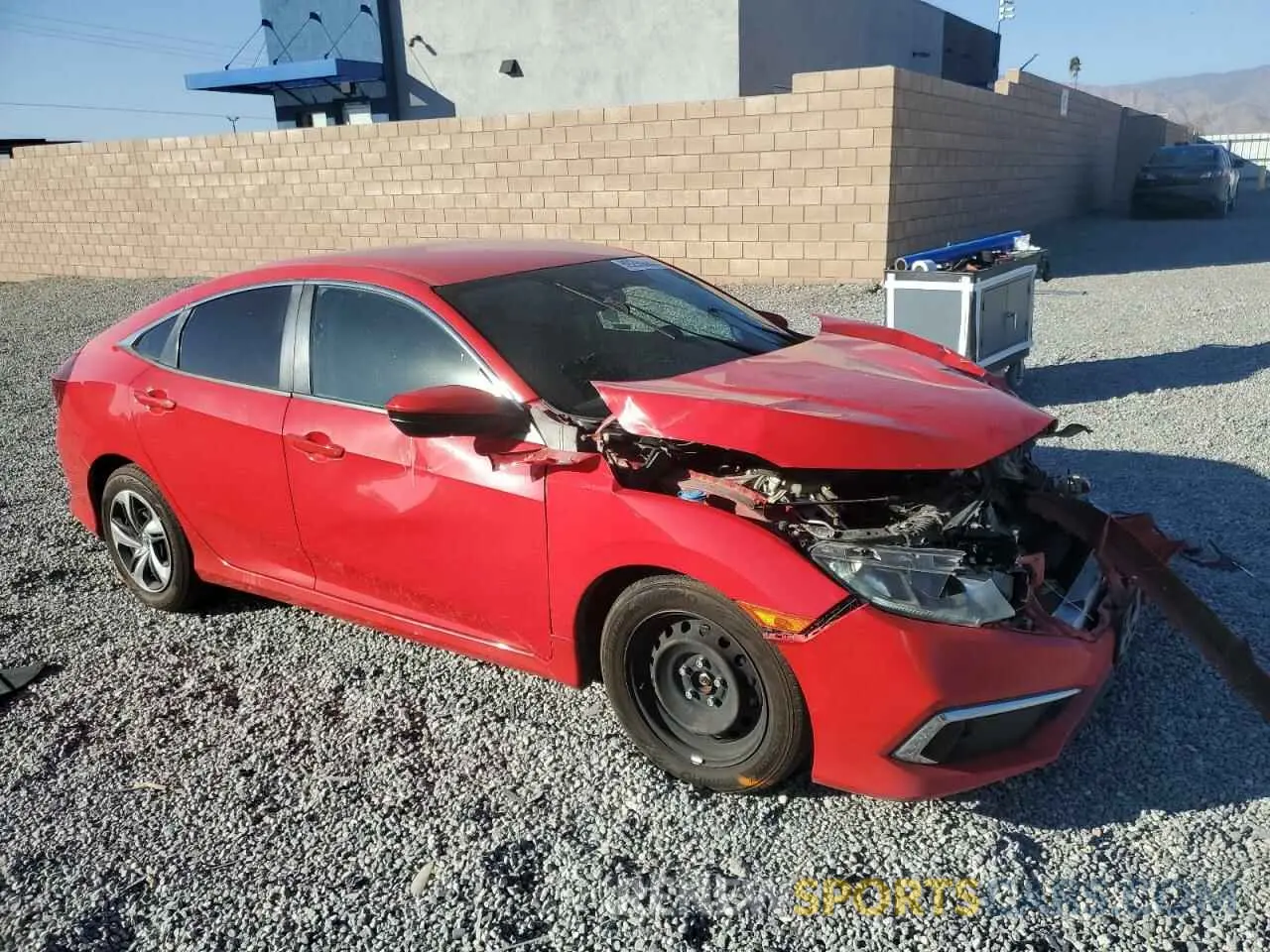 4 Photograph of a damaged car 2HGFC2F61LH557185 HONDA CIVIC 2020