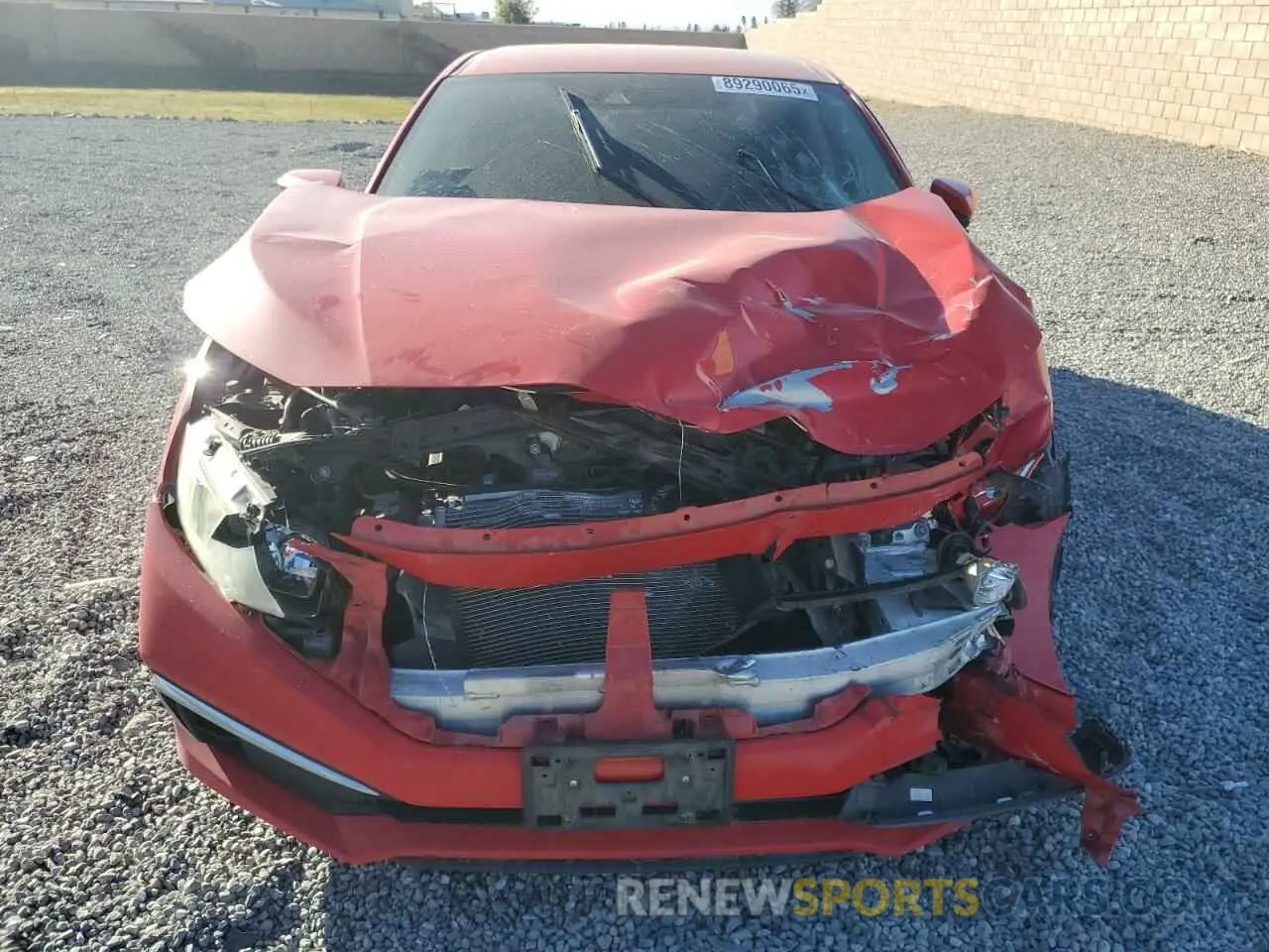 5 Photograph of a damaged car 2HGFC2F61LH557185 HONDA CIVIC 2020