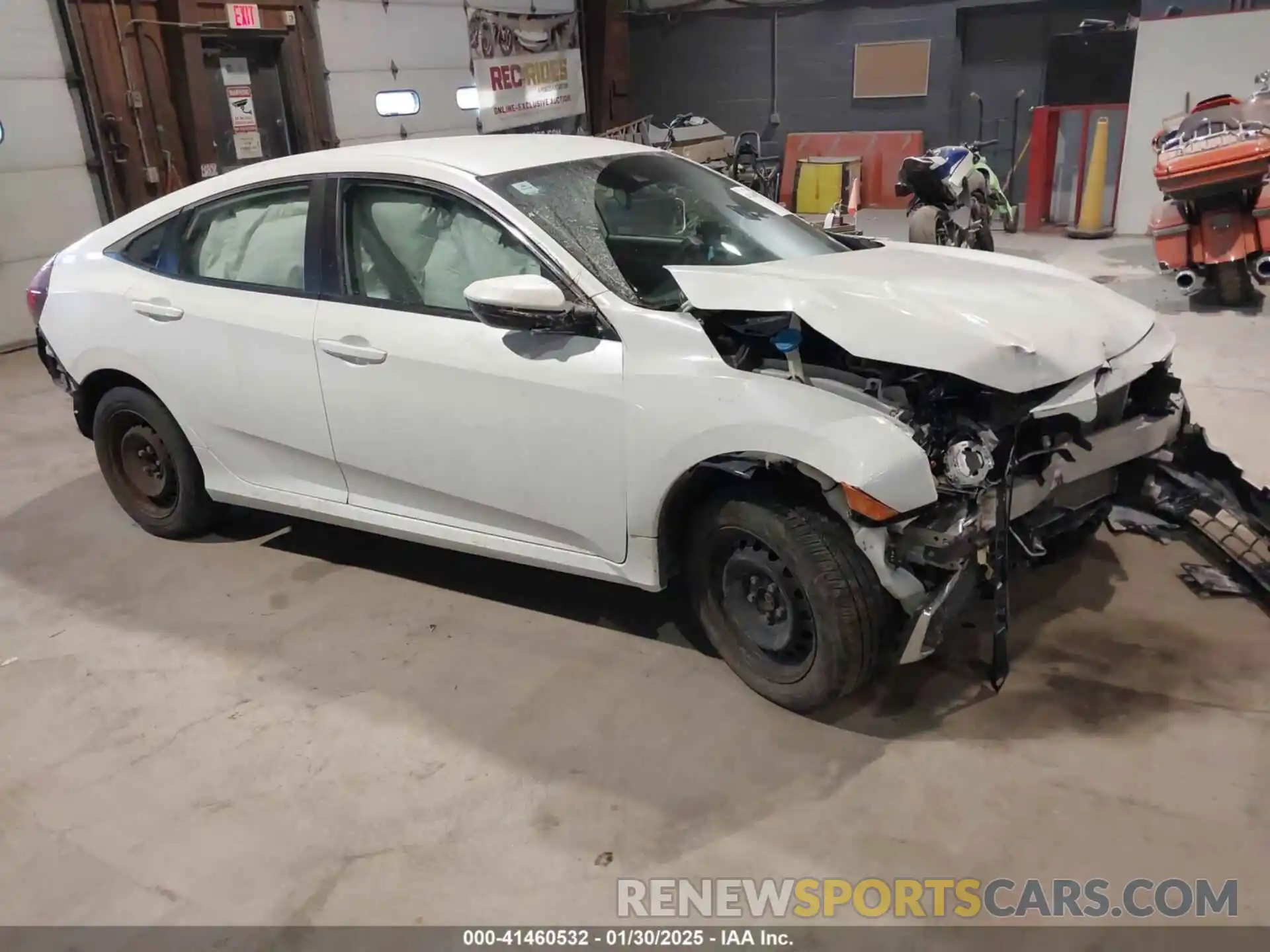 1 Photograph of a damaged car 2HGFC2F61LH595404 HONDA CIVIC 2020