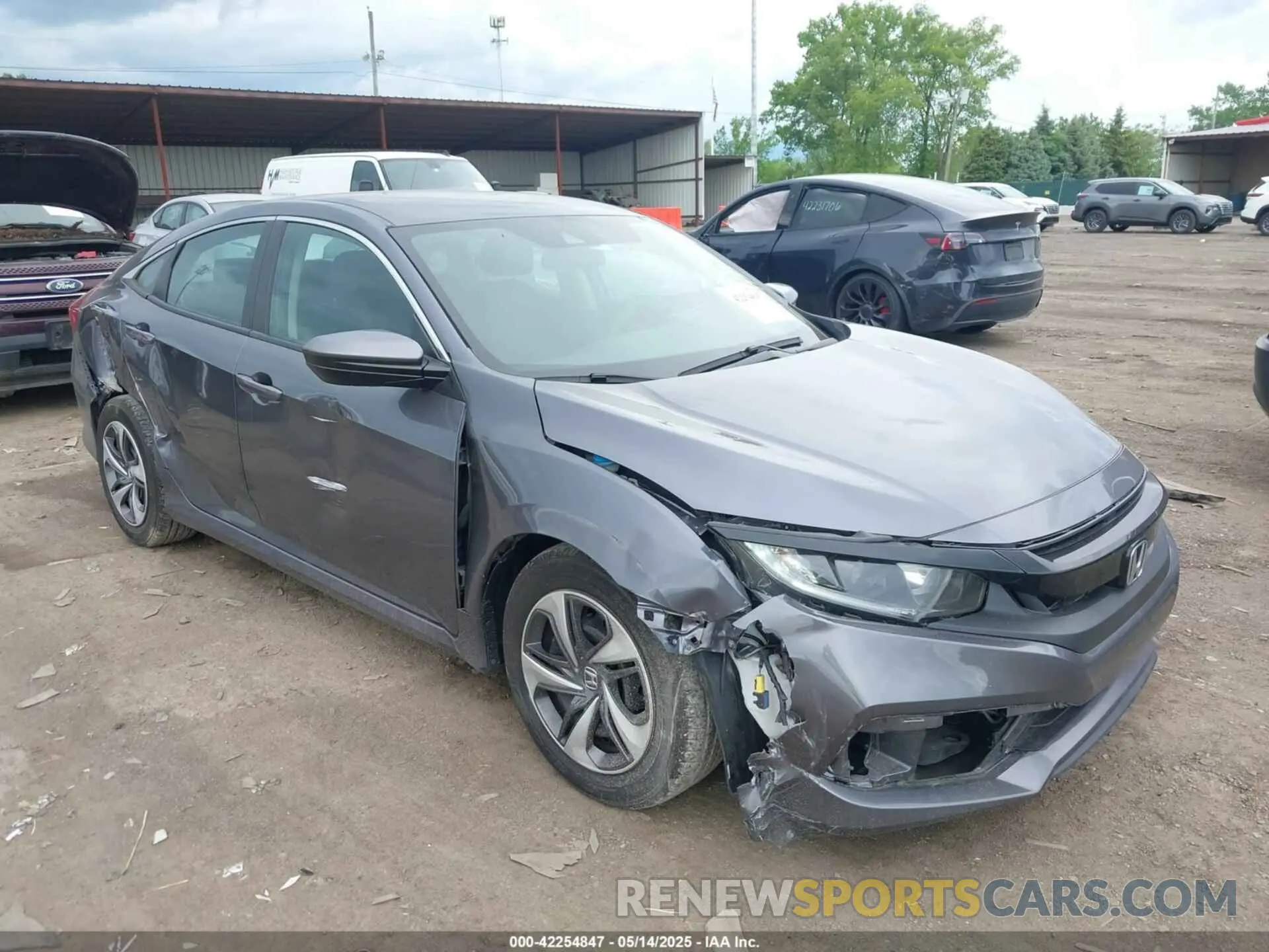 1 Photograph of a damaged car 2HGFC2F62LH547412 HONDA CIVIC 2020