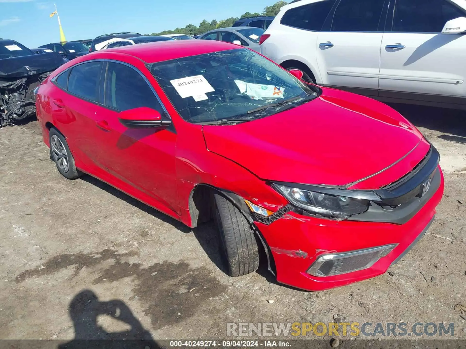 1 Photograph of a damaged car 2HGFC2F62LH553713 HONDA CIVIC 2020