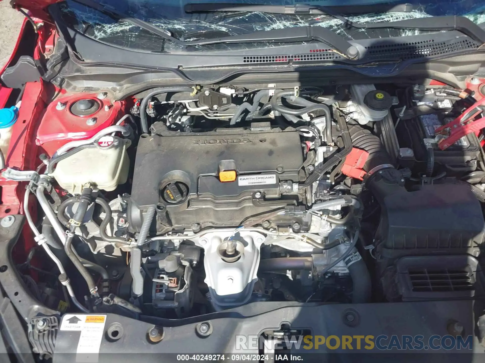 10 Photograph of a damaged car 2HGFC2F62LH553713 HONDA CIVIC 2020