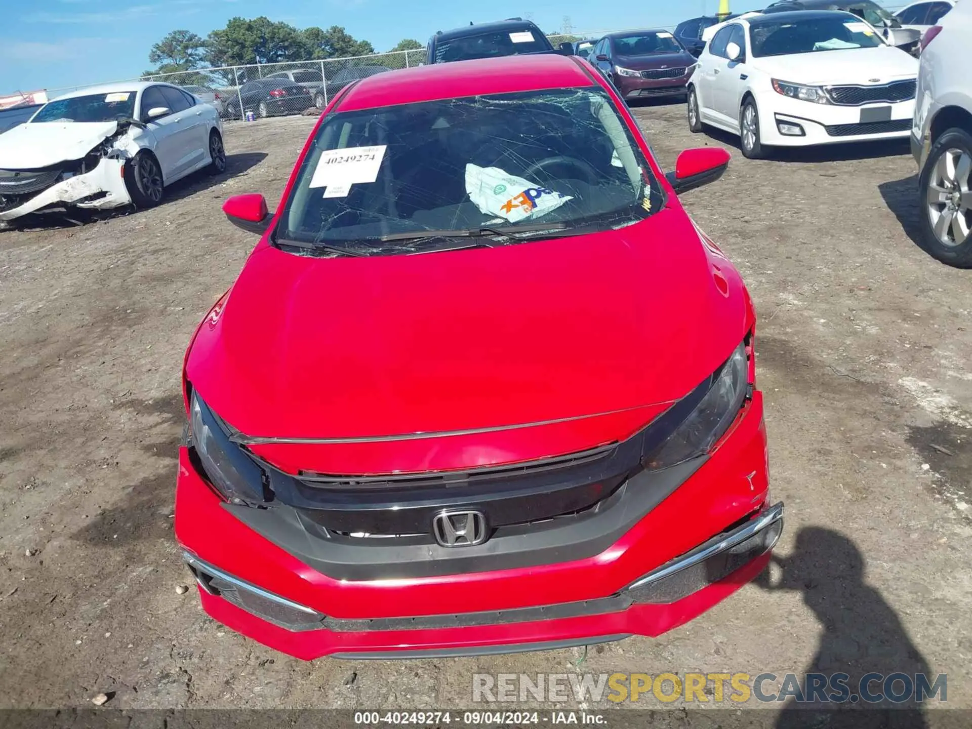 12 Photograph of a damaged car 2HGFC2F62LH553713 HONDA CIVIC 2020