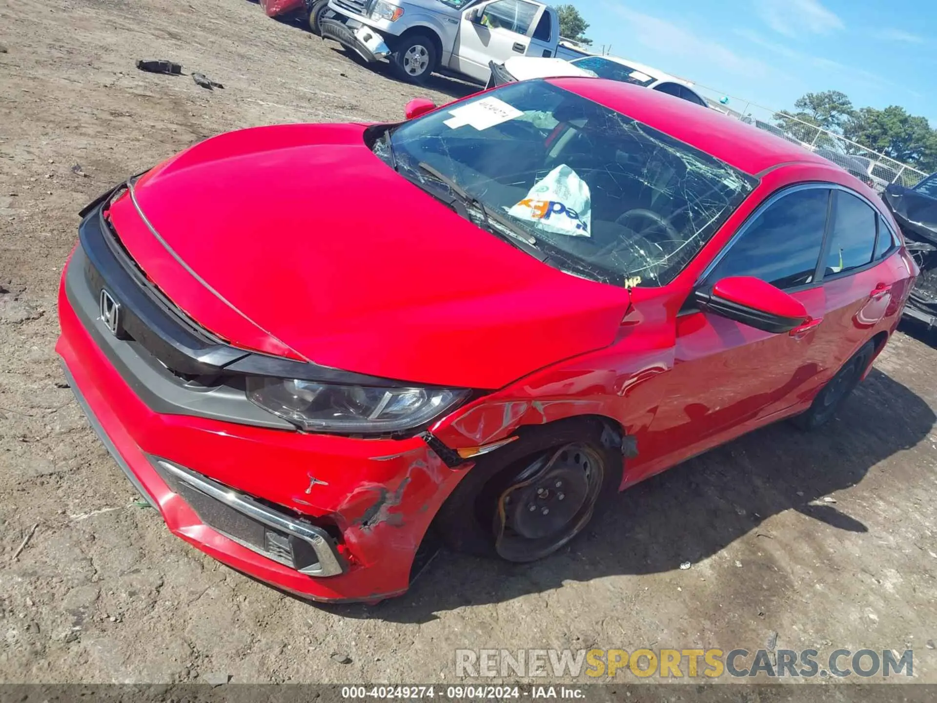 2 Photograph of a damaged car 2HGFC2F62LH553713 HONDA CIVIC 2020