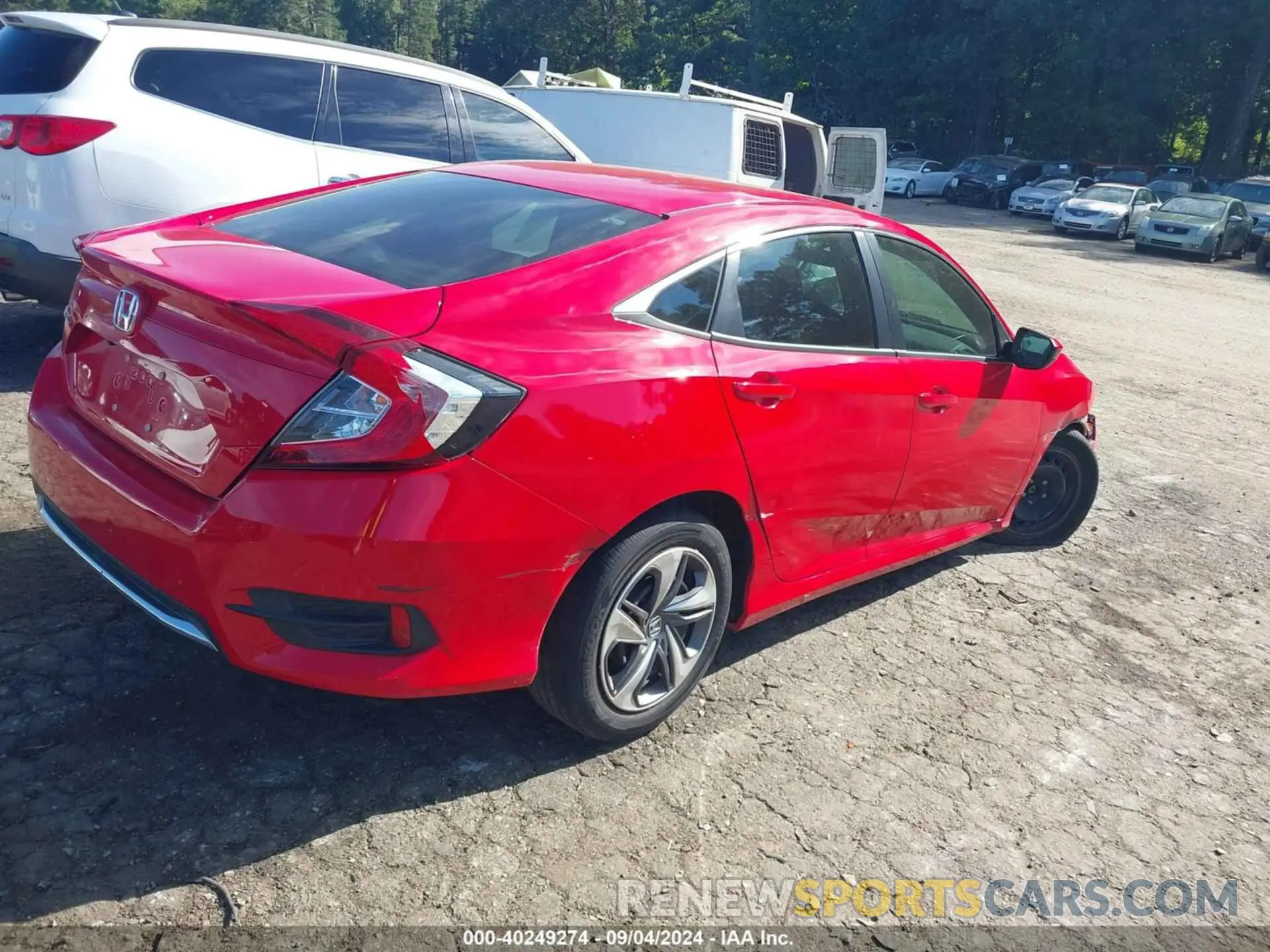 4 Photograph of a damaged car 2HGFC2F62LH553713 HONDA CIVIC 2020