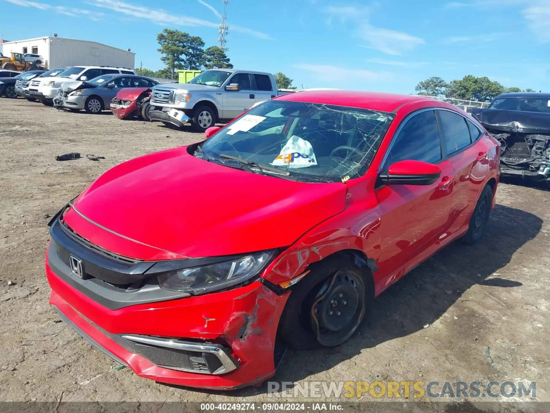 6 Photograph of a damaged car 2HGFC2F62LH553713 HONDA CIVIC 2020