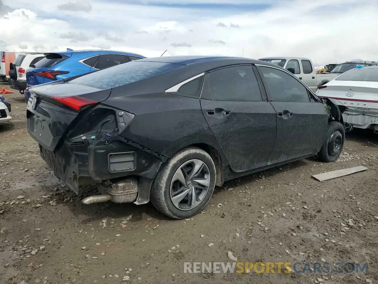 3 Photograph of a damaged car 2HGFC2F62LH594407 HONDA CIVIC 2020