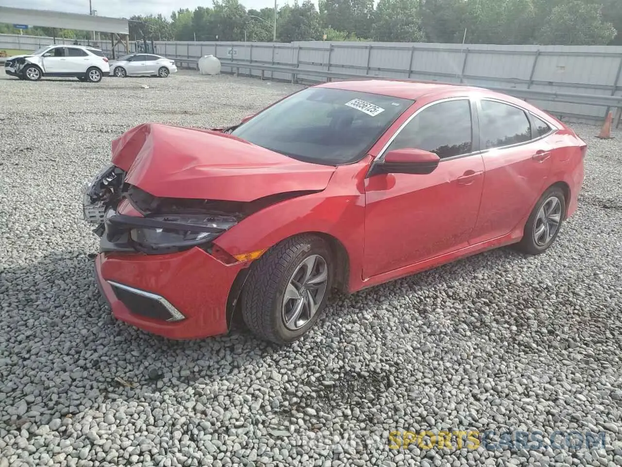 1 Photograph of a damaged car 2HGFC2F63LH554966 HONDA CIVIC 2020
