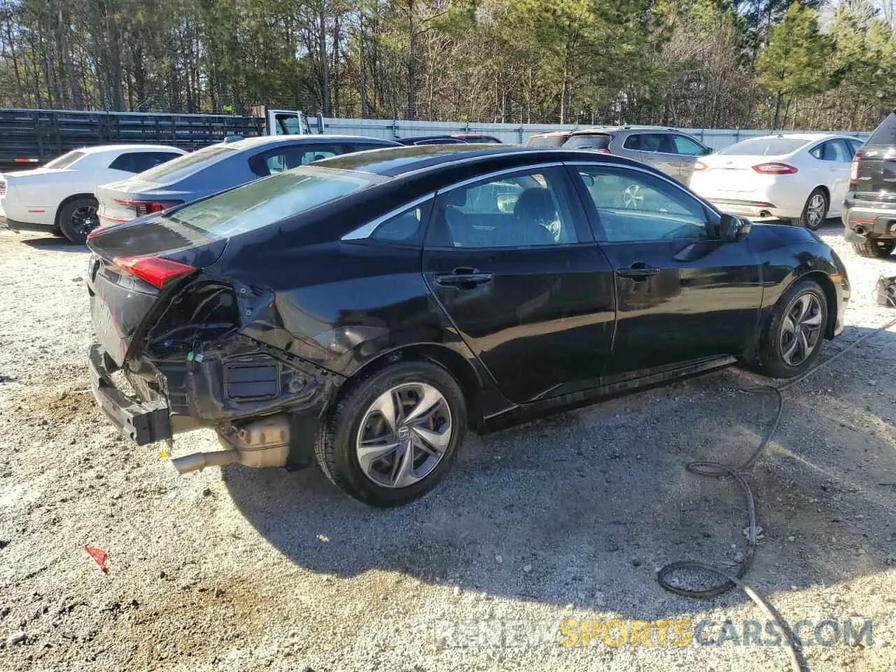 3 Photograph of a damaged car 2HGFC2F63LH586042 HONDA CIVIC 2020