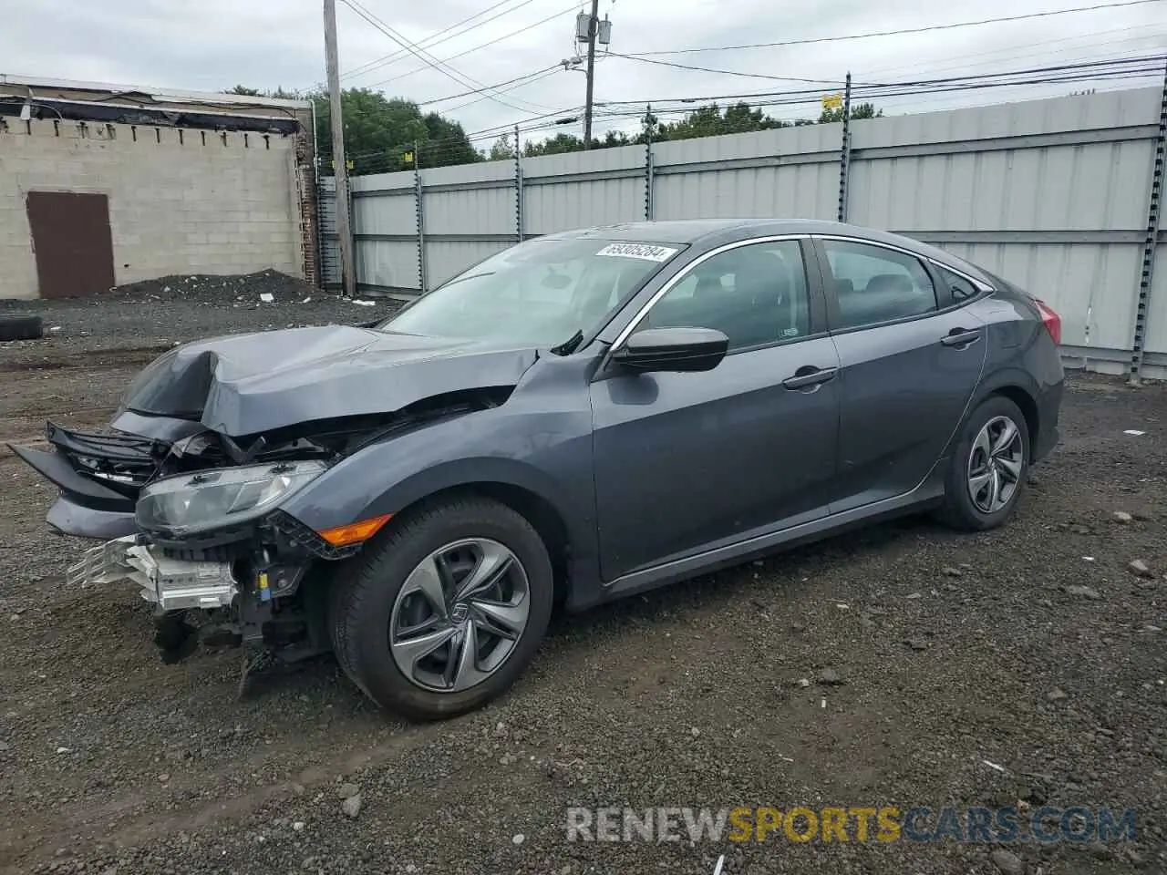 1 Photograph of a damaged car 2HGFC2F64LH555690 HONDA CIVIC 2020