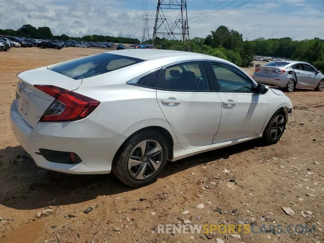 3 Photograph of a damaged car 2HGFC2F64LH592299 HONDA CIVIC 2020