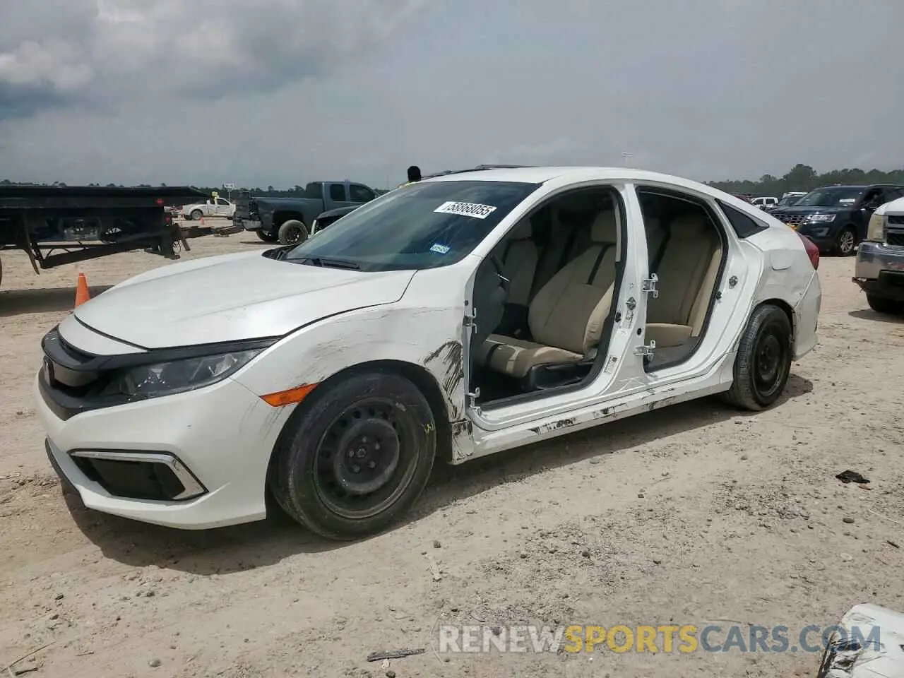 1 Photograph of a damaged car 2HGFC2F65LH516221 HONDA CIVIC 2020