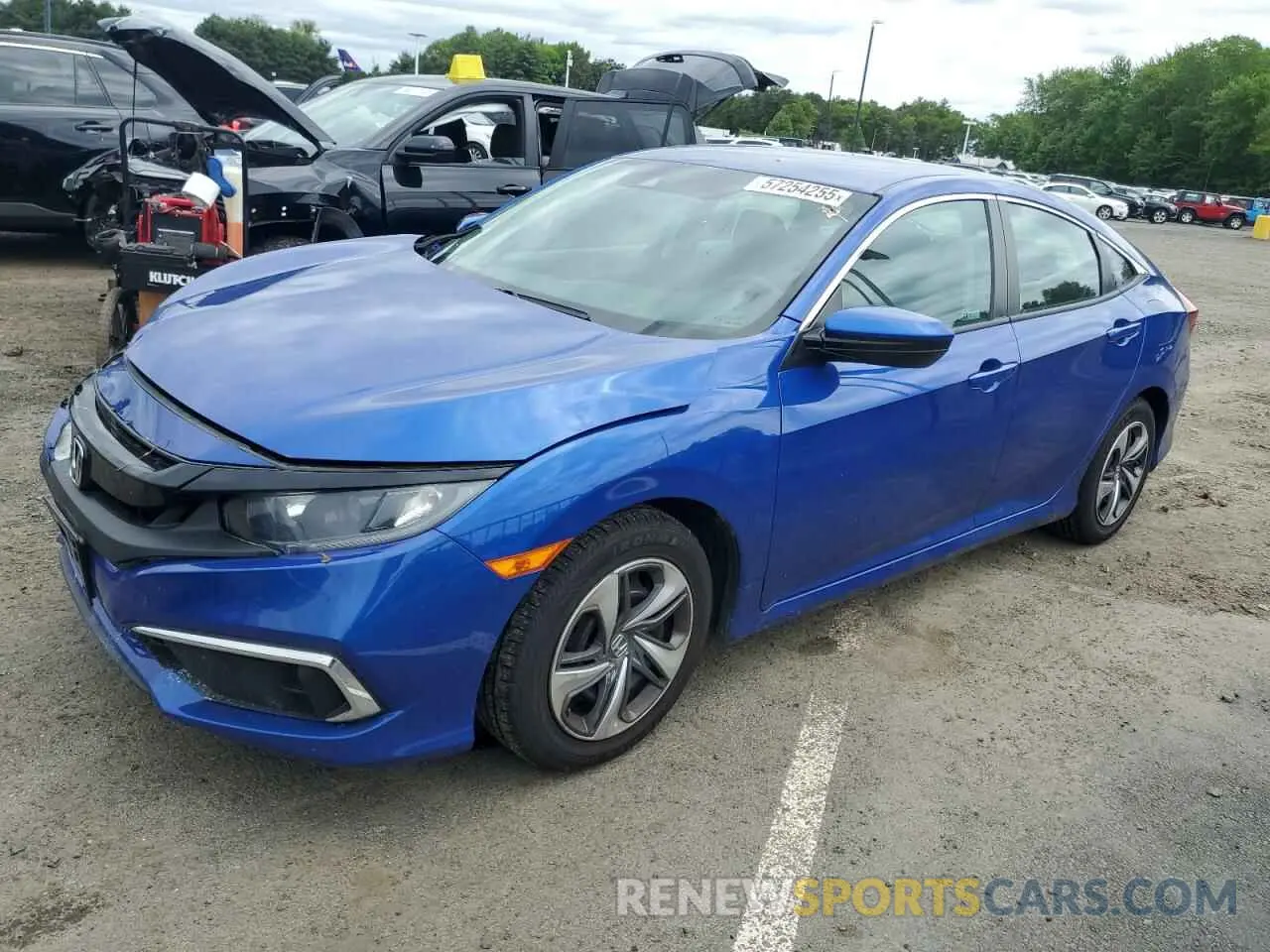 1 Photograph of a damaged car 2HGFC2F65LH522536 HONDA CIVIC 2020