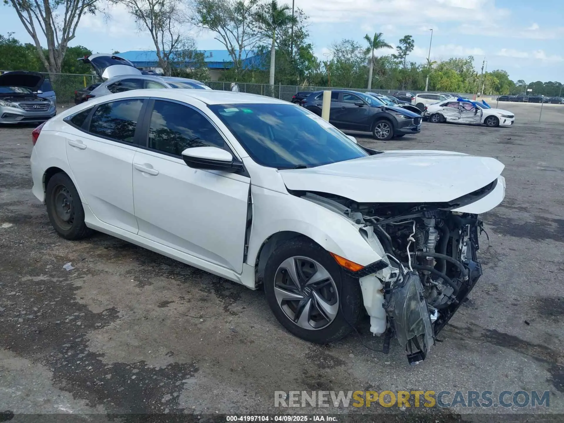 1 Photograph of a damaged car 2HGFC2F65LH531818 HONDA CIVIC 2020