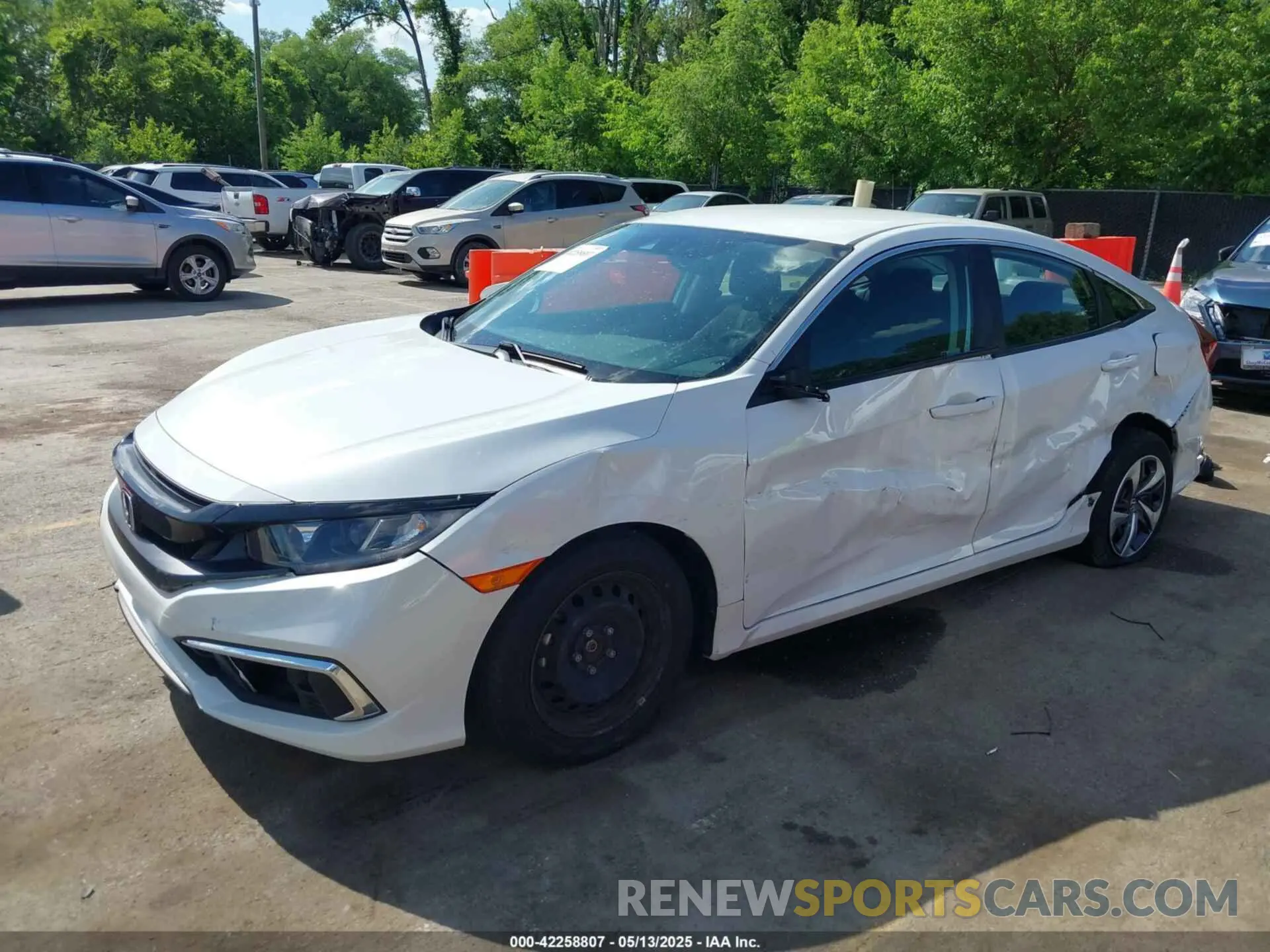2 Photograph of a damaged car 2HGFC2F65LH537800 HONDA CIVIC 2020