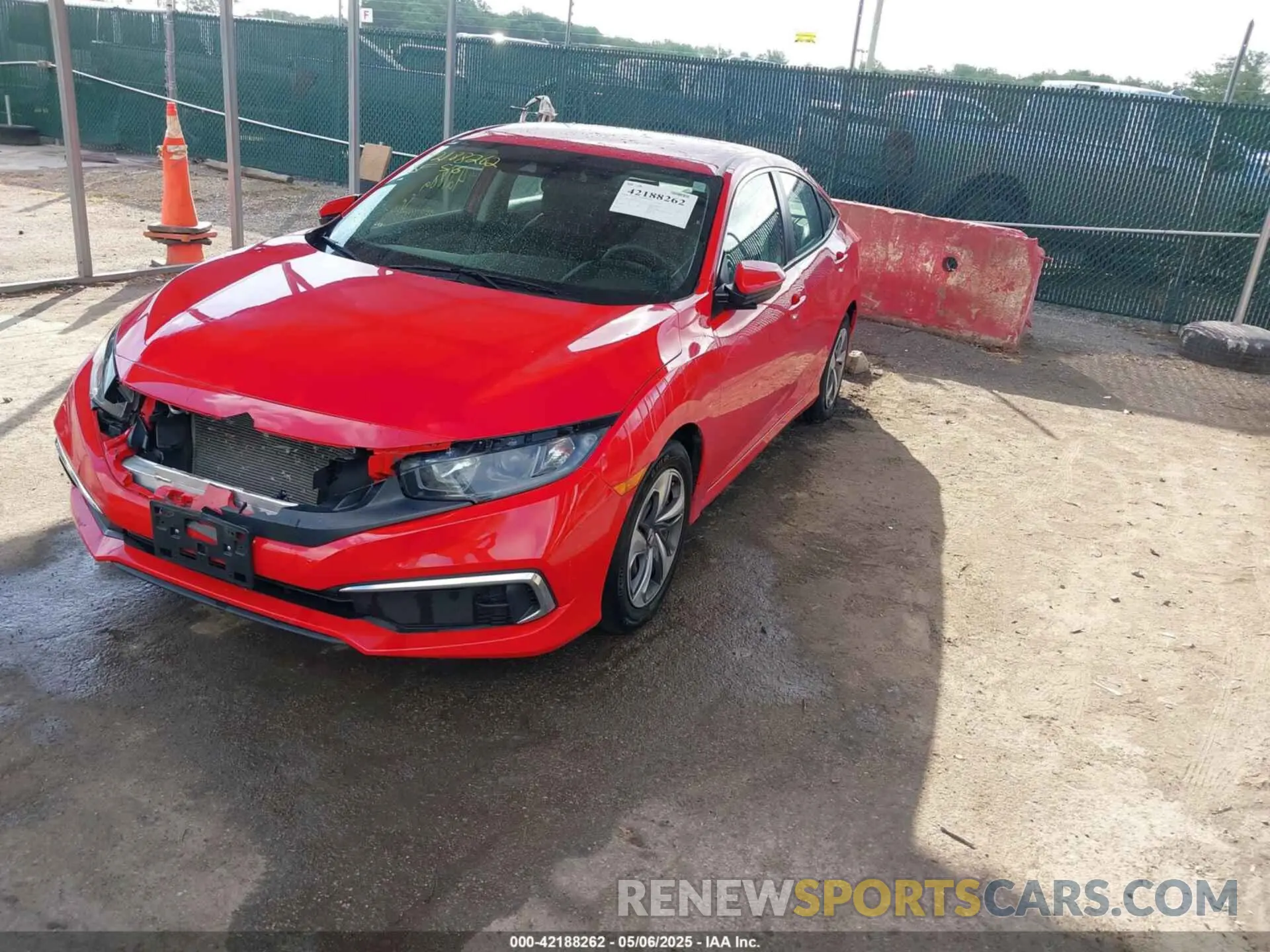 2 Photograph of a damaged car 2HGFC2F65LH550028 HONDA CIVIC 2020