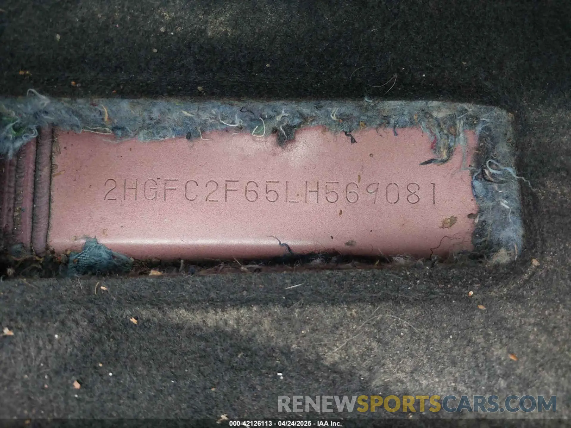 9 Photograph of a damaged car 2HGFC2F65LH569081 HONDA CIVIC 2020