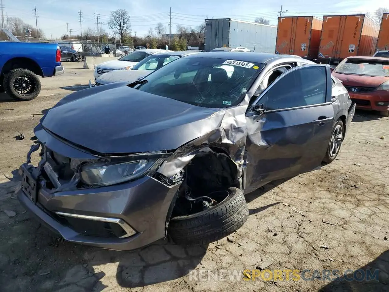 1 Photograph of a damaged car 2HGFC2F65LH575348 HONDA CIVIC 2020