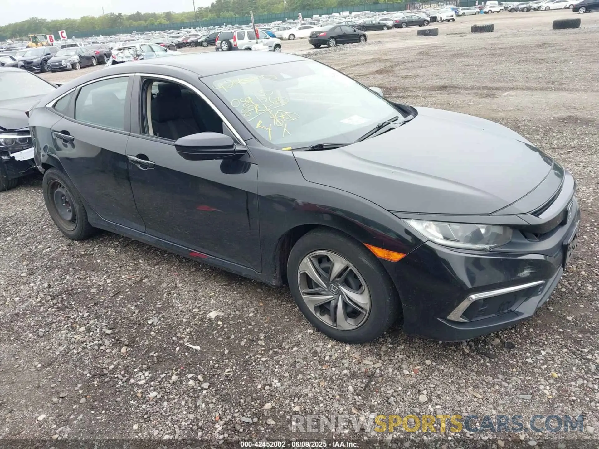 1 Photograph of a damaged car 2HGFC2F65LH587595 HONDA CIVIC 2020
