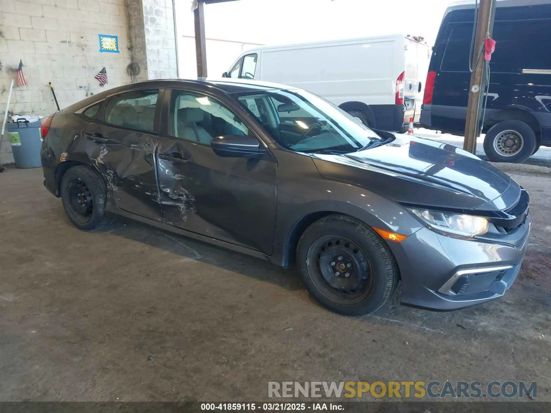 1 Photograph of a damaged car 2HGFC2F66LH554007 HONDA CIVIC 2020