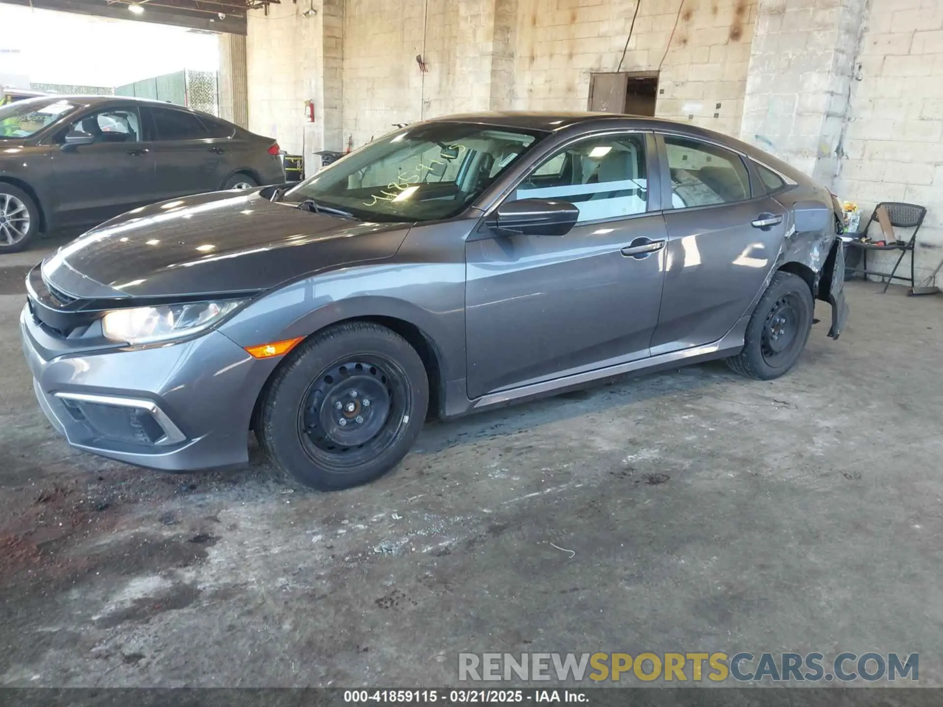 2 Photograph of a damaged car 2HGFC2F66LH554007 HONDA CIVIC 2020