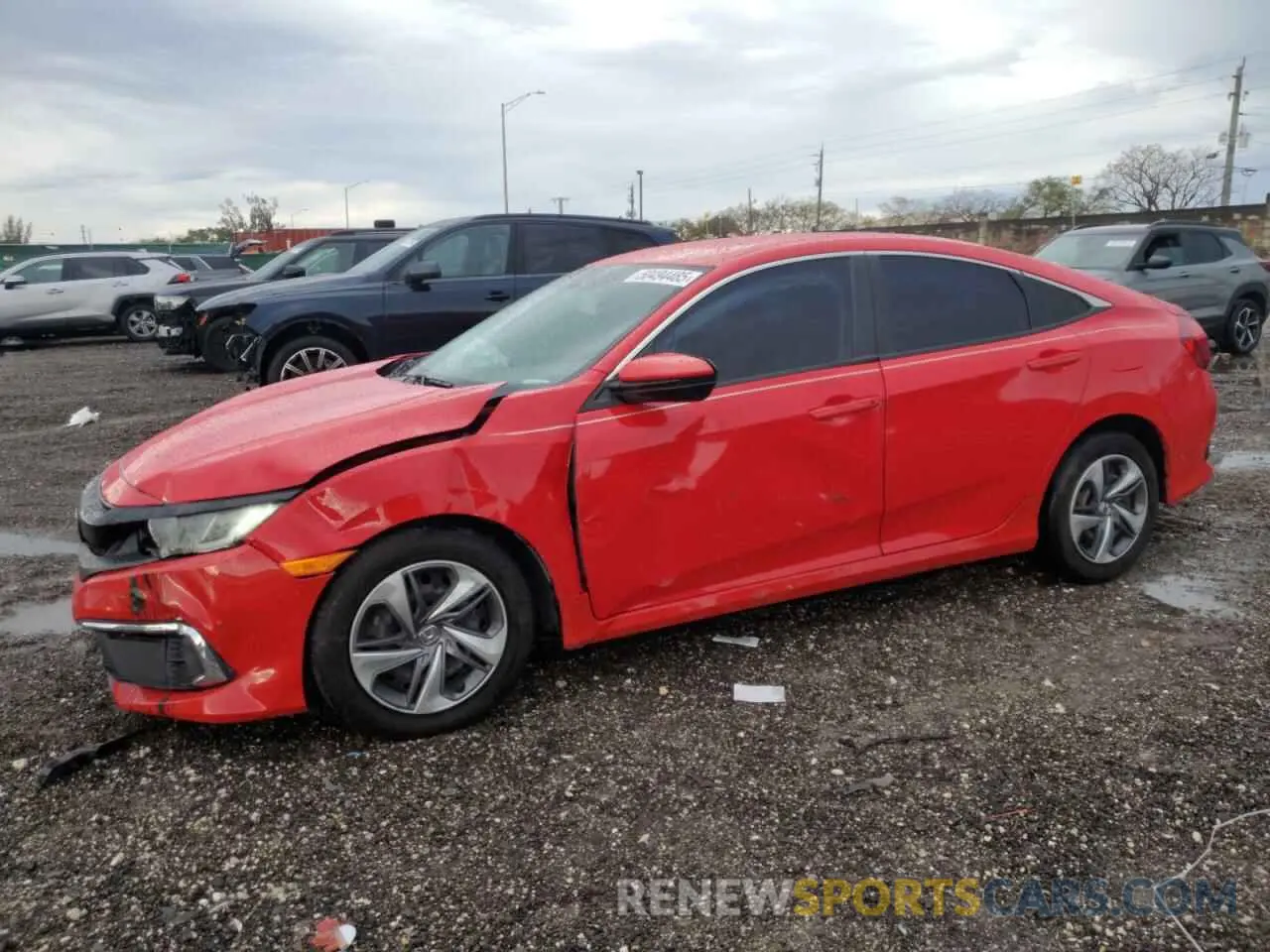 1 Photograph of a damaged car 2HGFC2F66LH566092 HONDA CIVIC 2020
