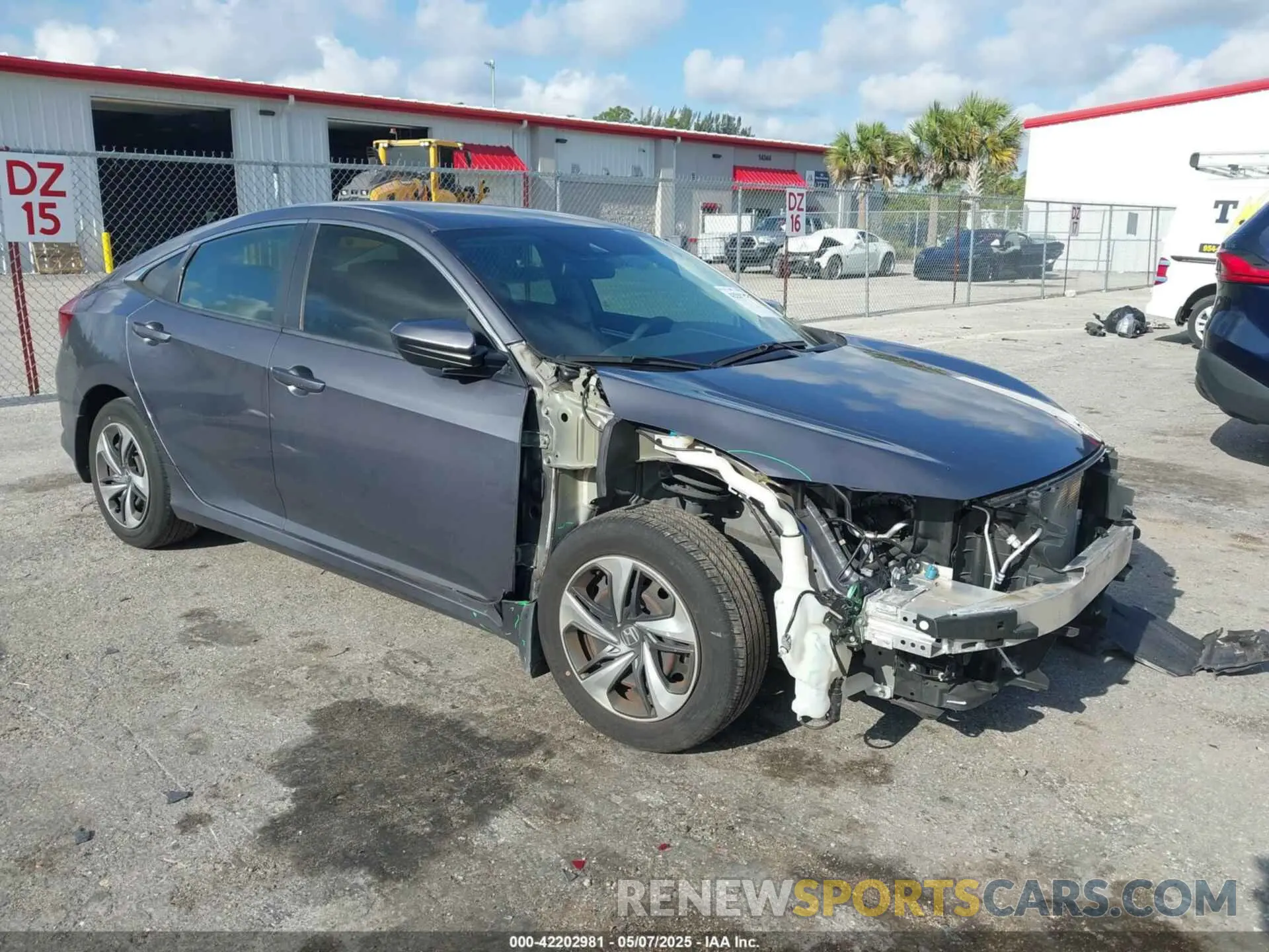 1 Photograph of a damaged car 2HGFC2F66LH580784 HONDA CIVIC 2020