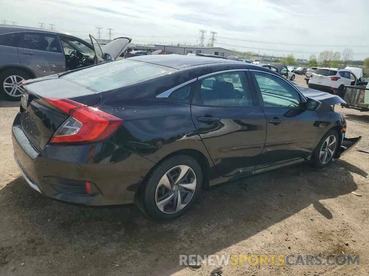 3 Photograph of a damaged car 2HGFC2F67LH504216 HONDA CIVIC 2020
