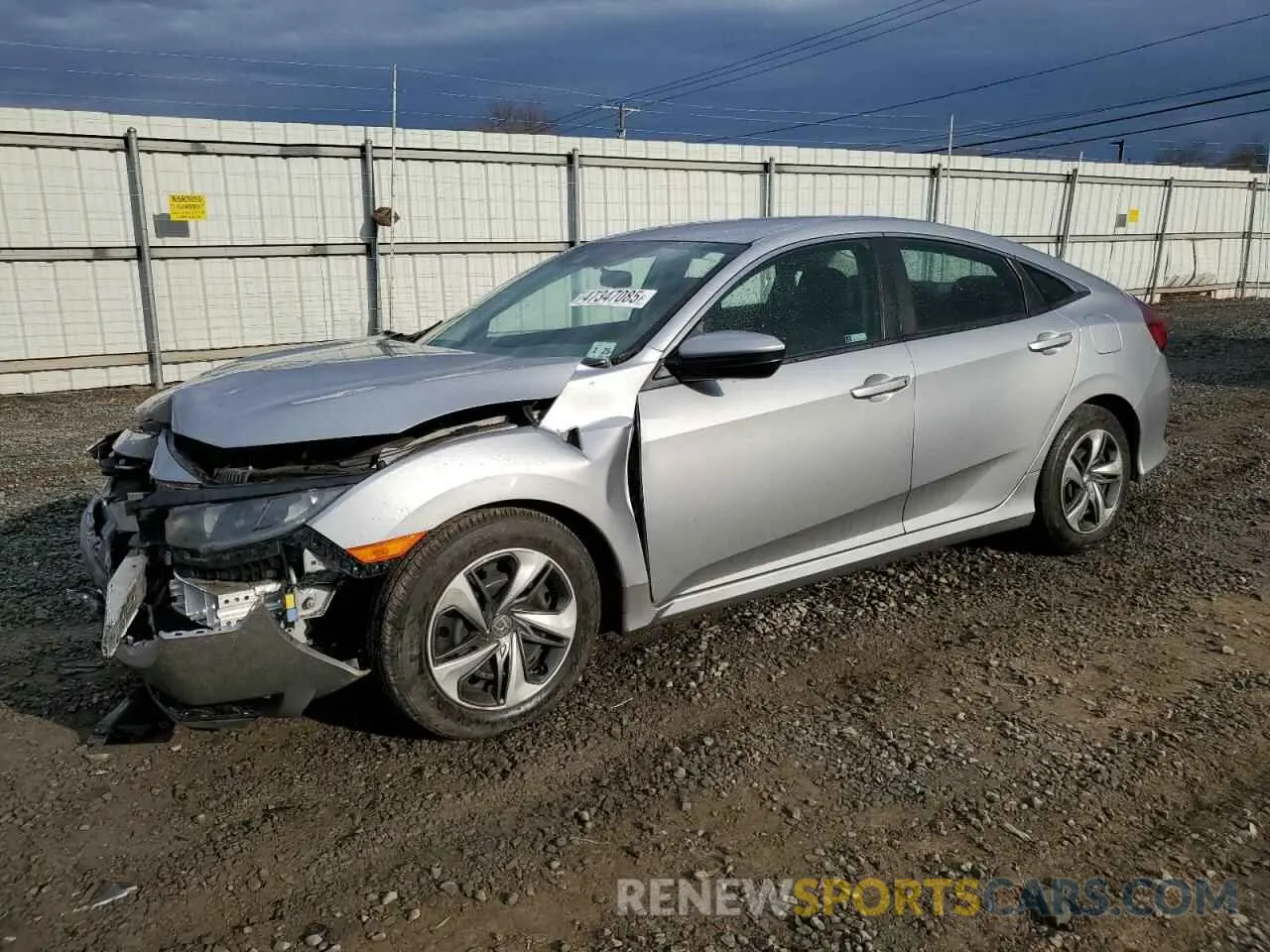 1 Photograph of a damaged car 2HGFC2F67LH504877 HONDA CIVIC 2020