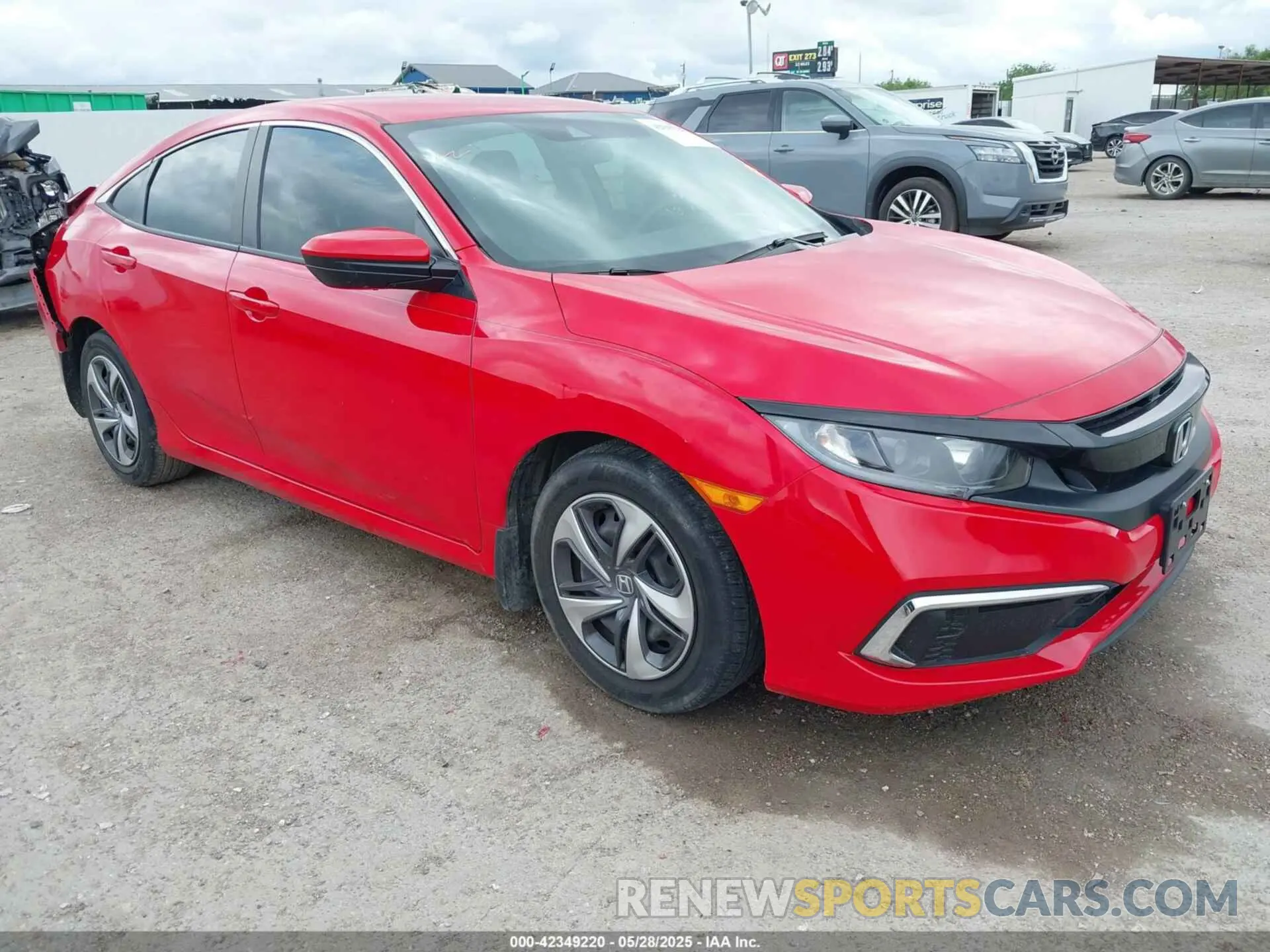 1 Photograph of a damaged car 2HGFC2F67LH571950 HONDA CIVIC 2020