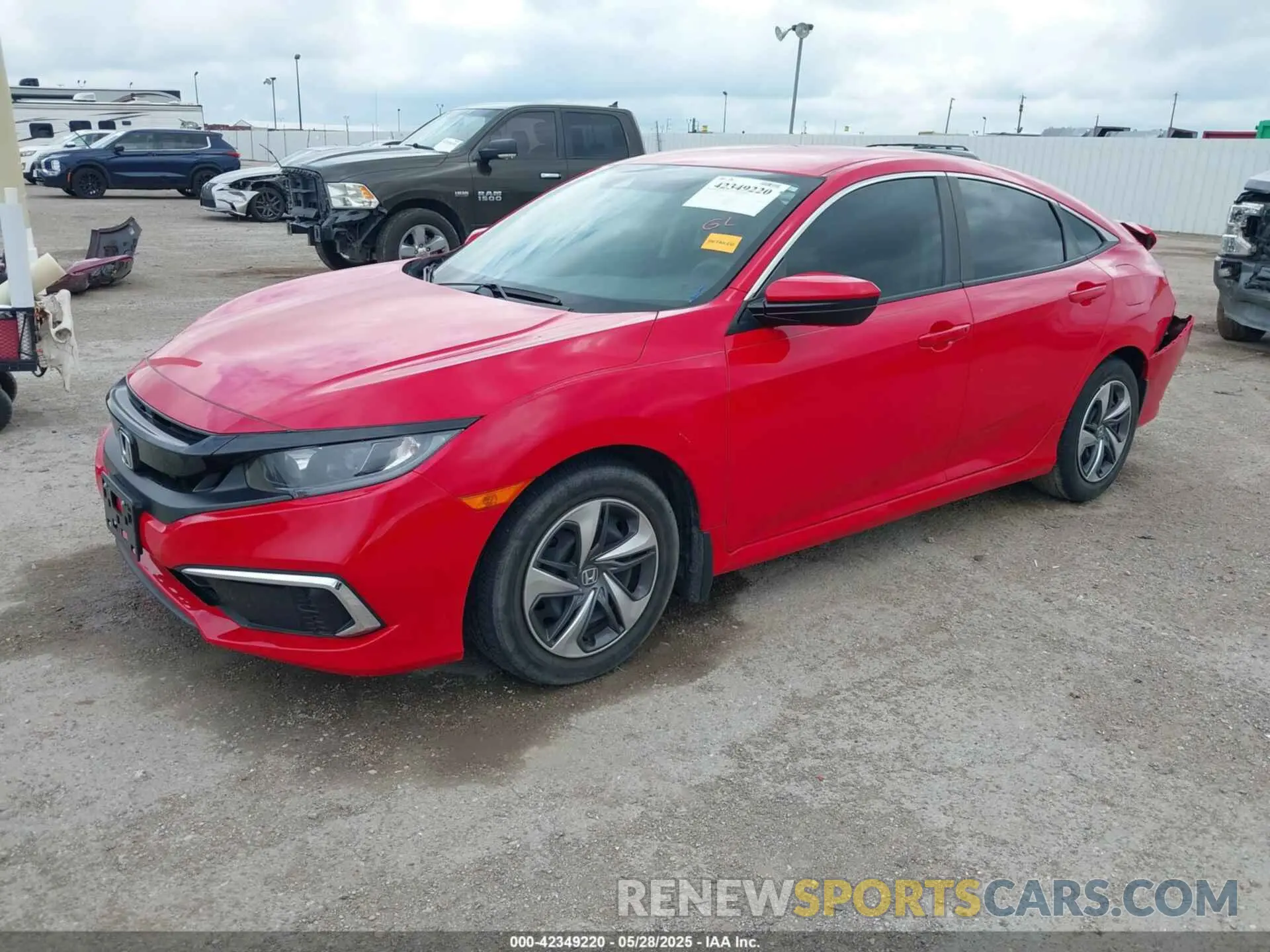 2 Photograph of a damaged car 2HGFC2F67LH571950 HONDA CIVIC 2020