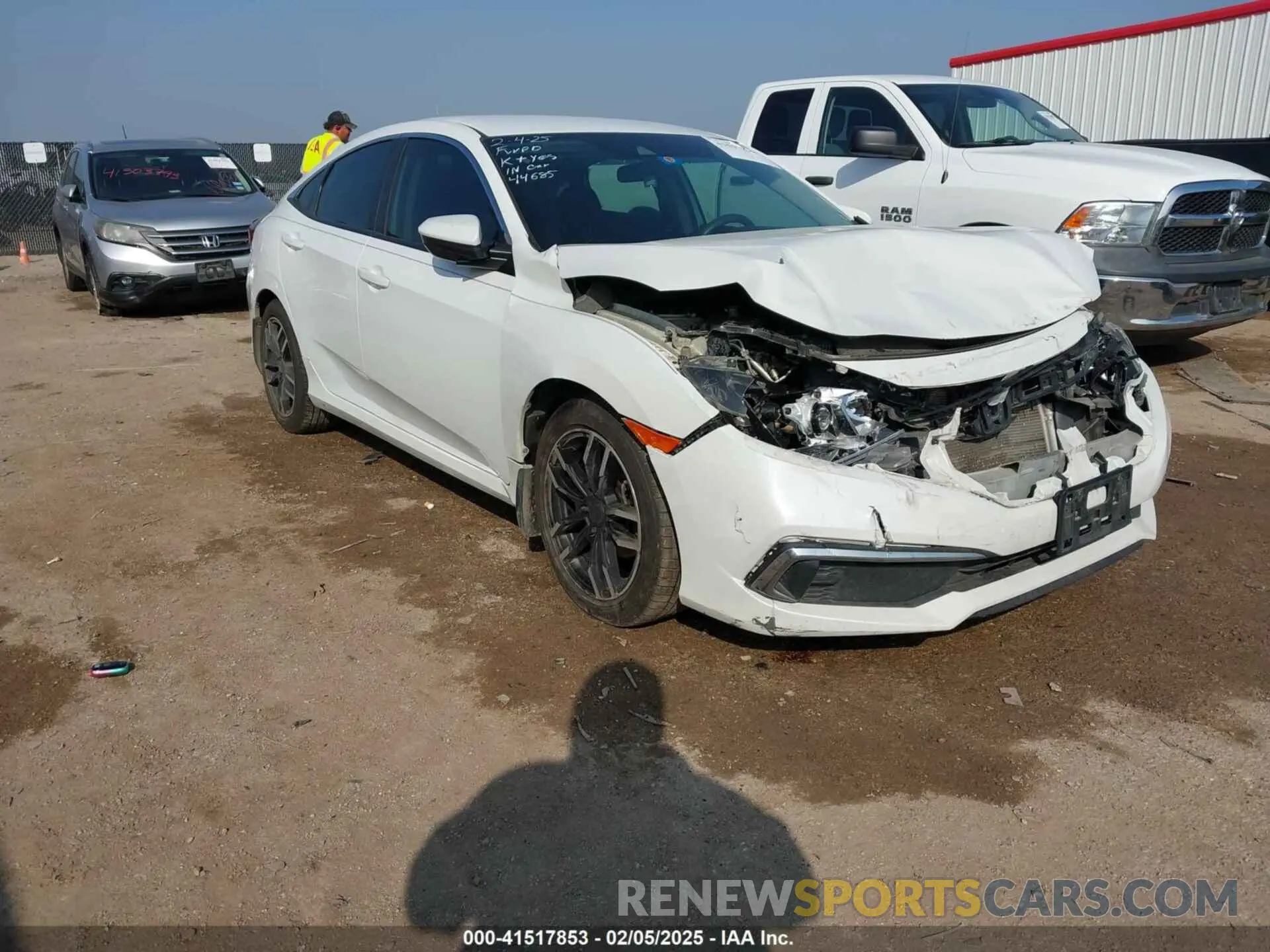 1 Photograph of a damaged car 2HGFC2F68LH565560 HONDA CIVIC 2020