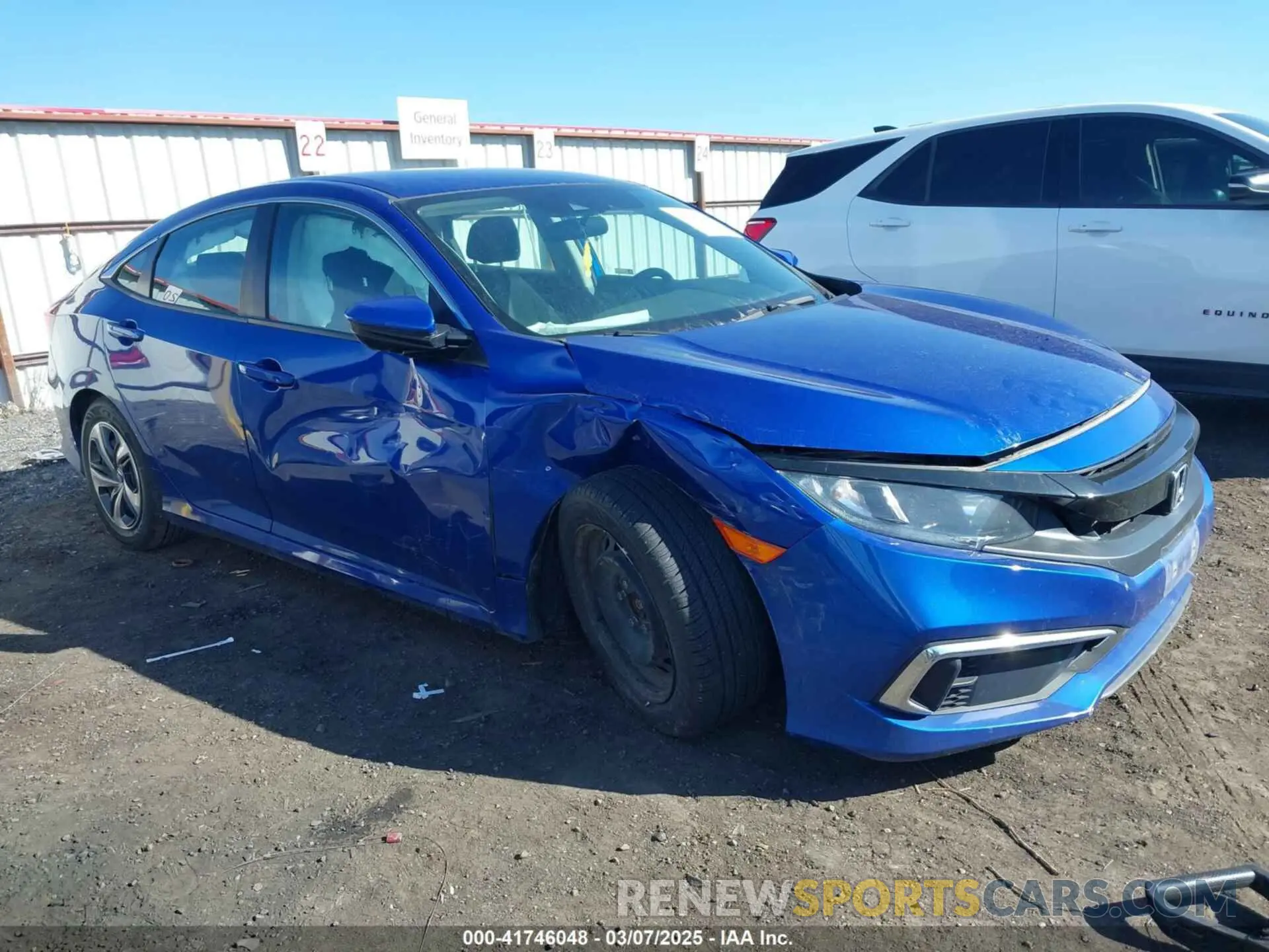 1 Photograph of a damaged car 2HGFC2F68LH578566 HONDA CIVIC 2020