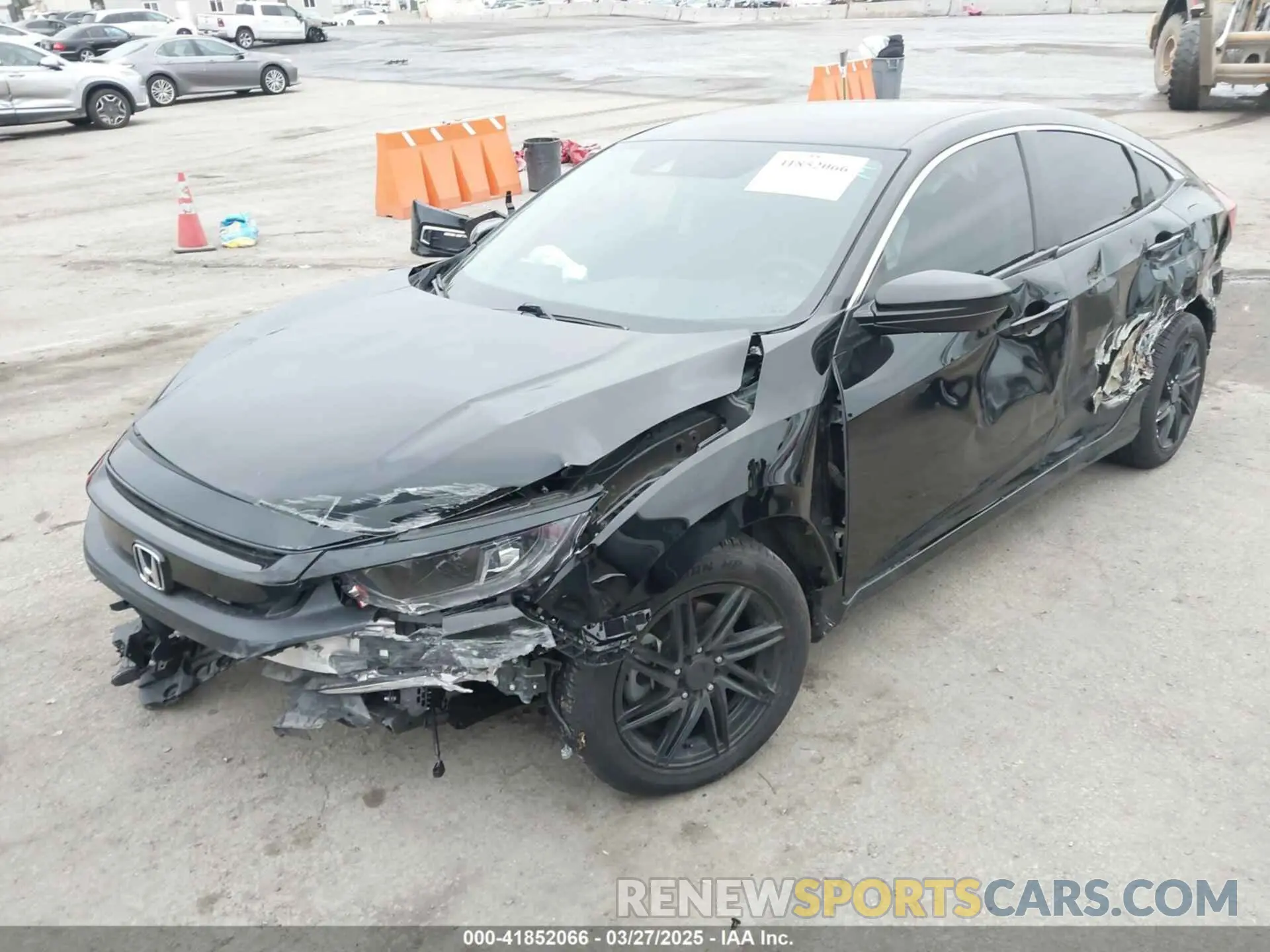 2 Photograph of a damaged car 2HGFC2F69LH549643 HONDA CIVIC 2020
