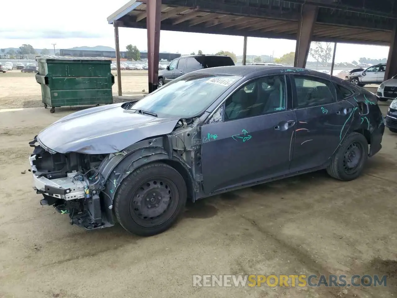 1 Photograph of a damaged car 2HGFC2F69LH552817 HONDA CIVIC 2020