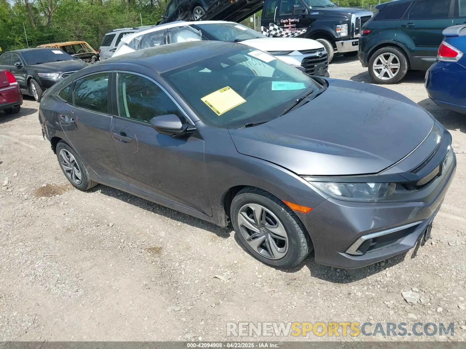 1 Photograph of a damaged car 2HGFC2F69LH570685 HONDA CIVIC 2020