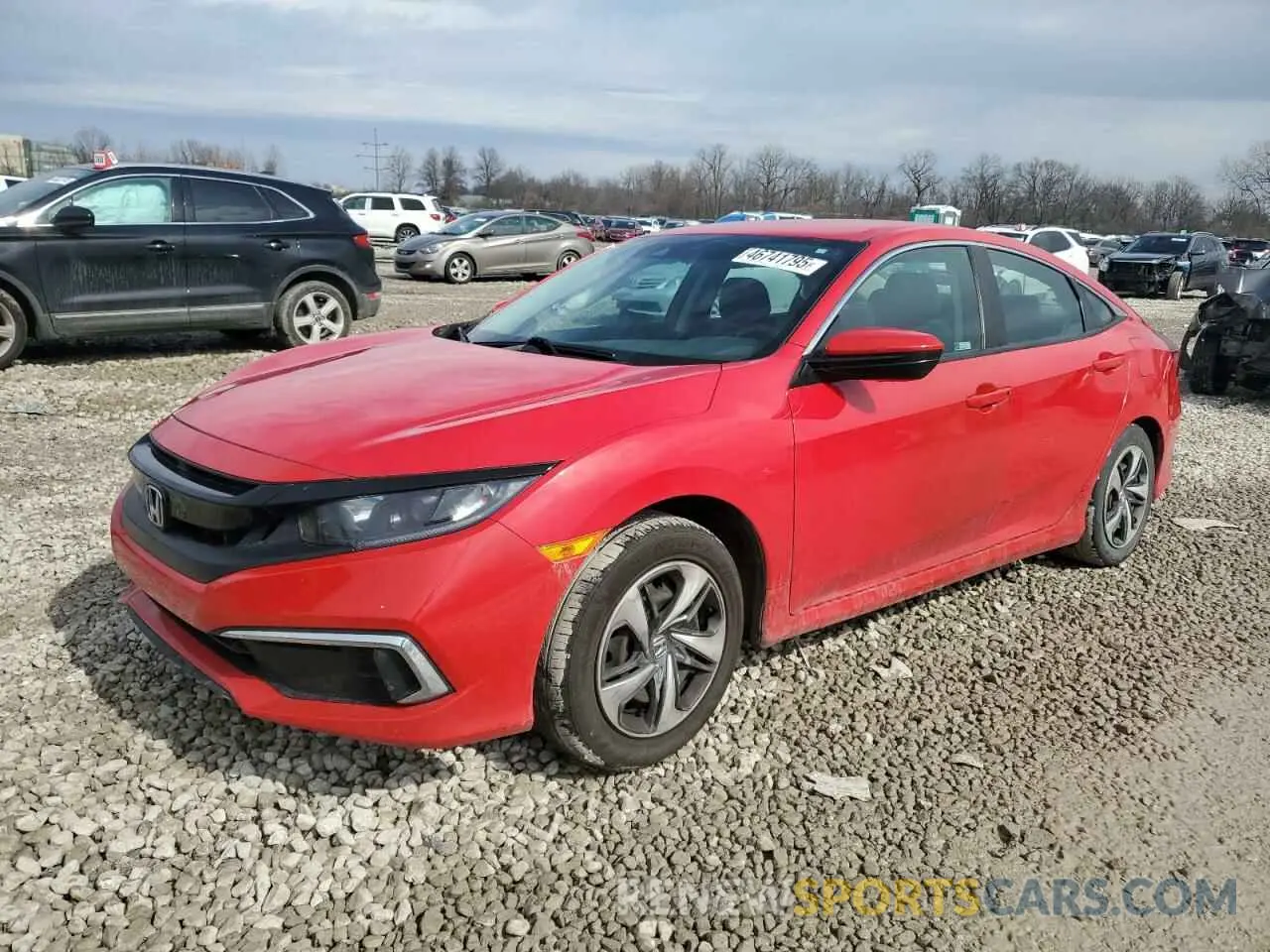 1 Photograph of a damaged car 2HGFC2F69LH584652 HONDA CIVIC 2020