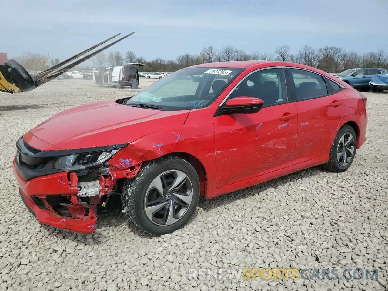 1 Photograph of a damaged car 2HGFC2F6XLH516084 HONDA CIVIC 2020