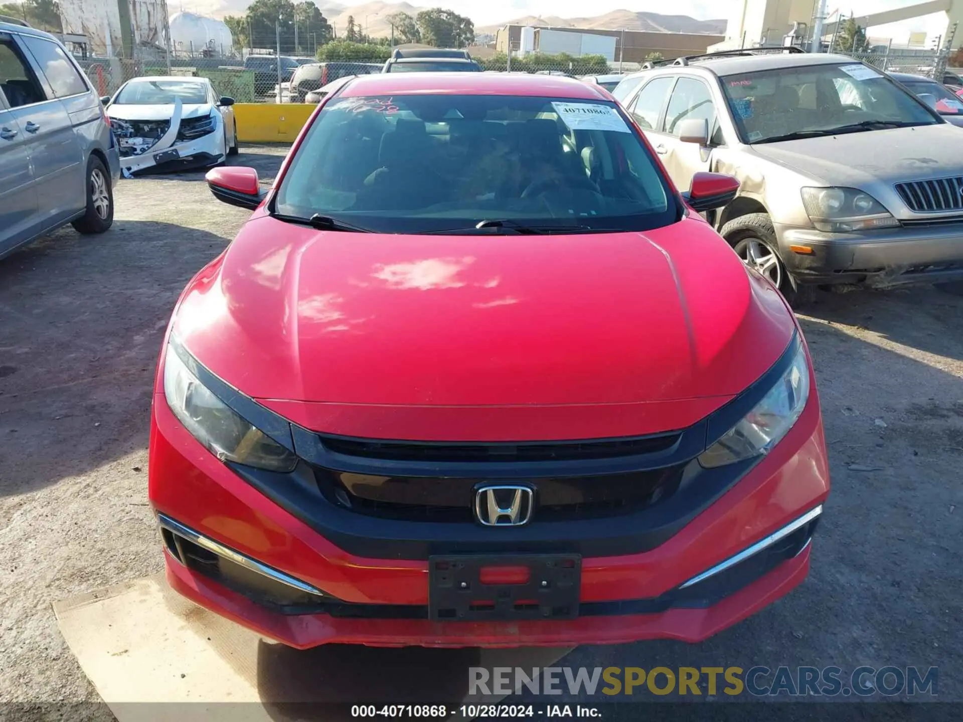12 Photograph of a damaged car 2HGFC2F6XLH520880 HONDA CIVIC 2020