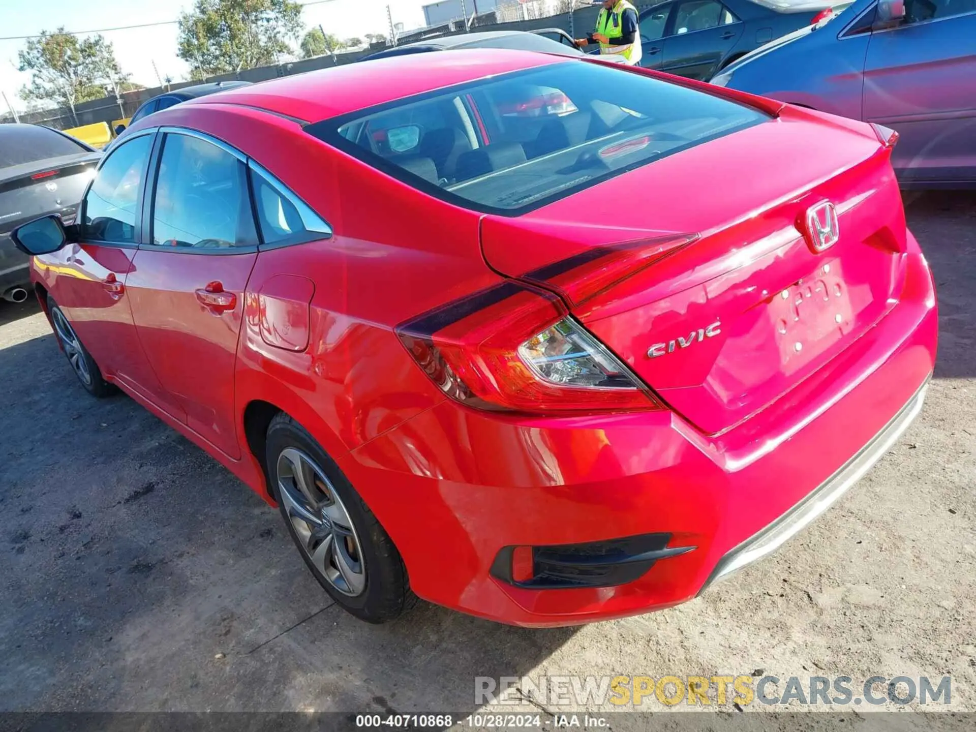 3 Photograph of a damaged car 2HGFC2F6XLH520880 HONDA CIVIC 2020