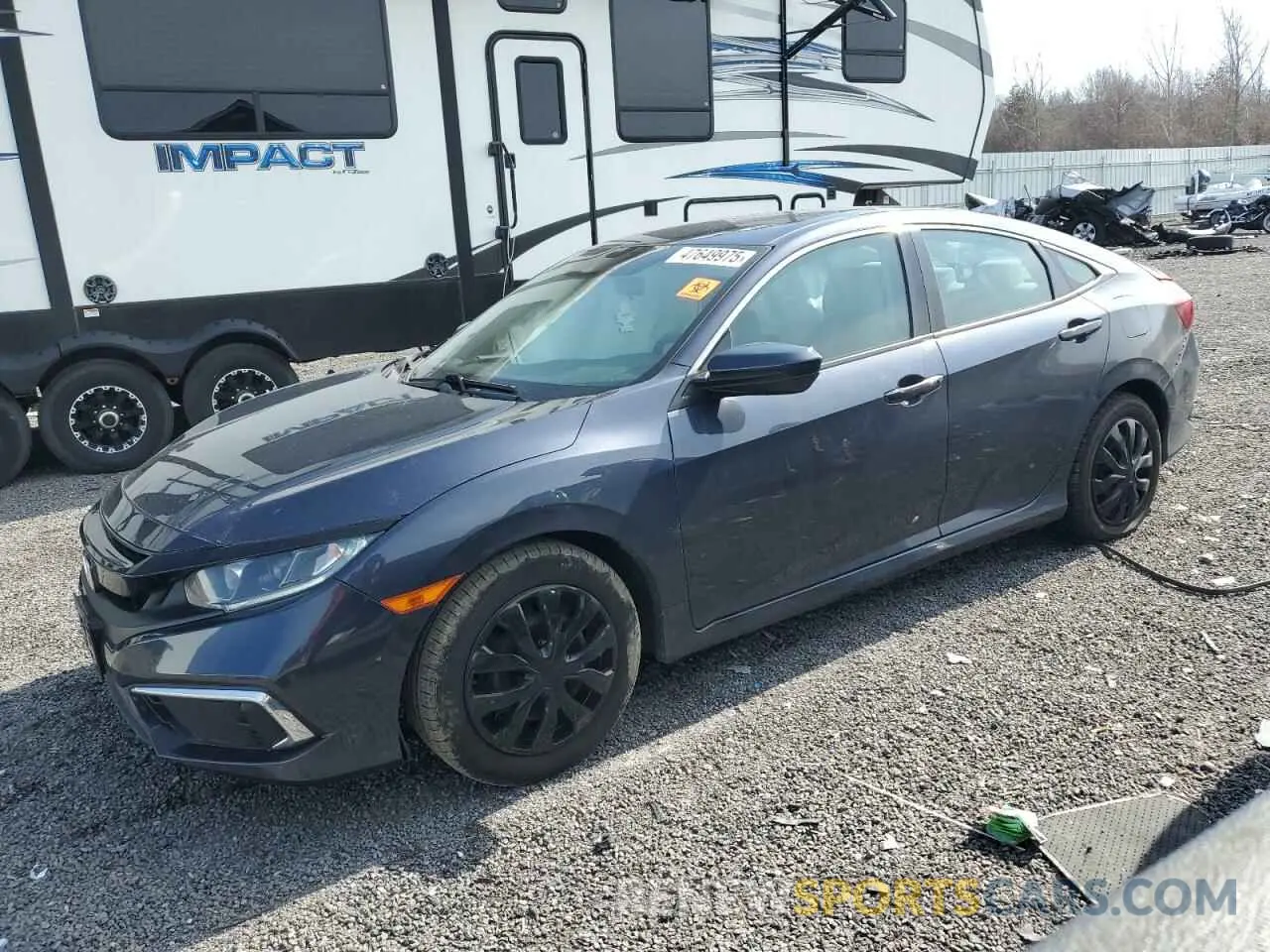 1 Photograph of a damaged car 2HGFC2F6XLH526078 HONDA CIVIC 2020