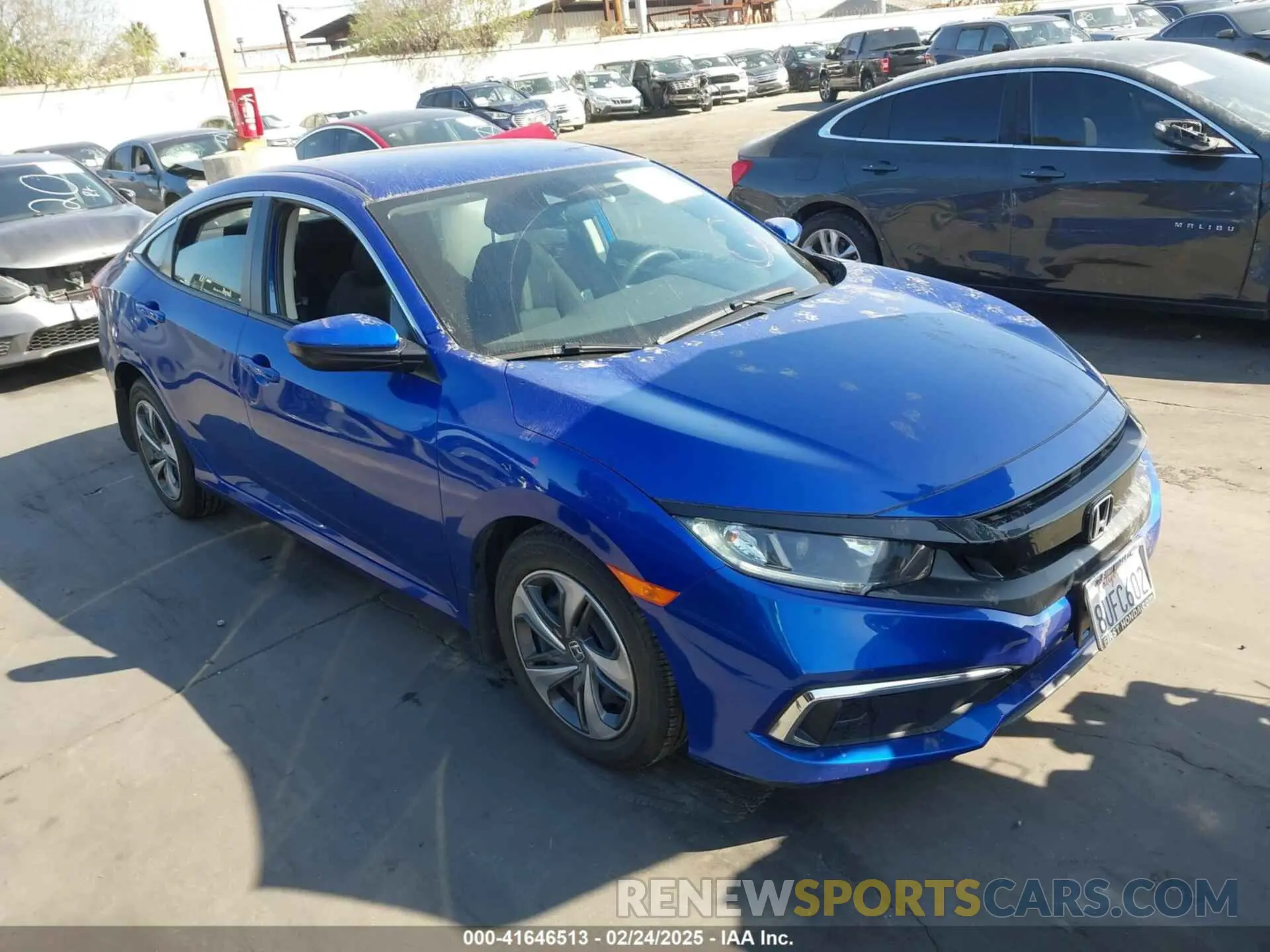 1 Photograph of a damaged car 2HGFC2F6XLH527831 HONDA CIVIC 2020