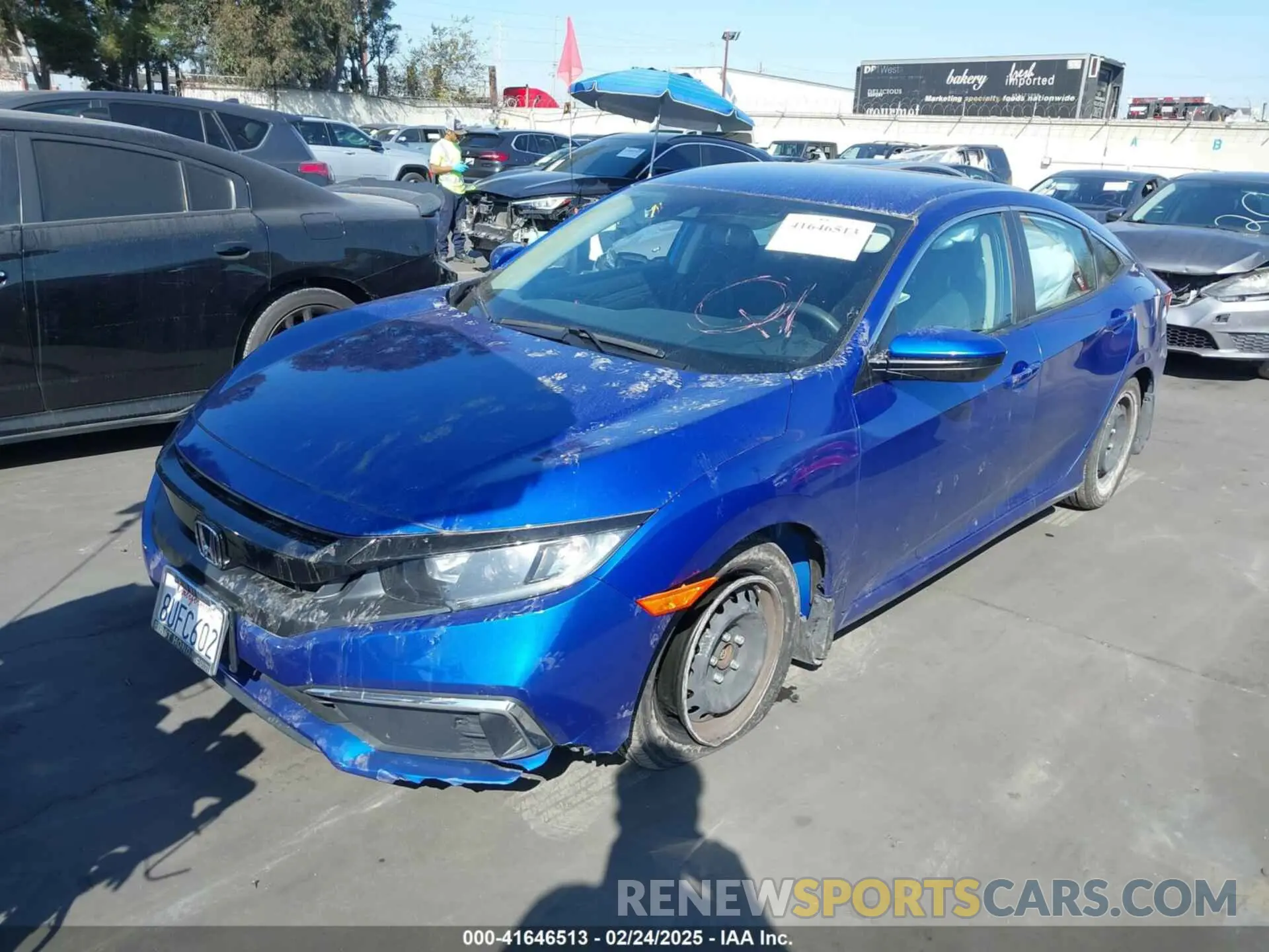 2 Photograph of a damaged car 2HGFC2F6XLH527831 HONDA CIVIC 2020