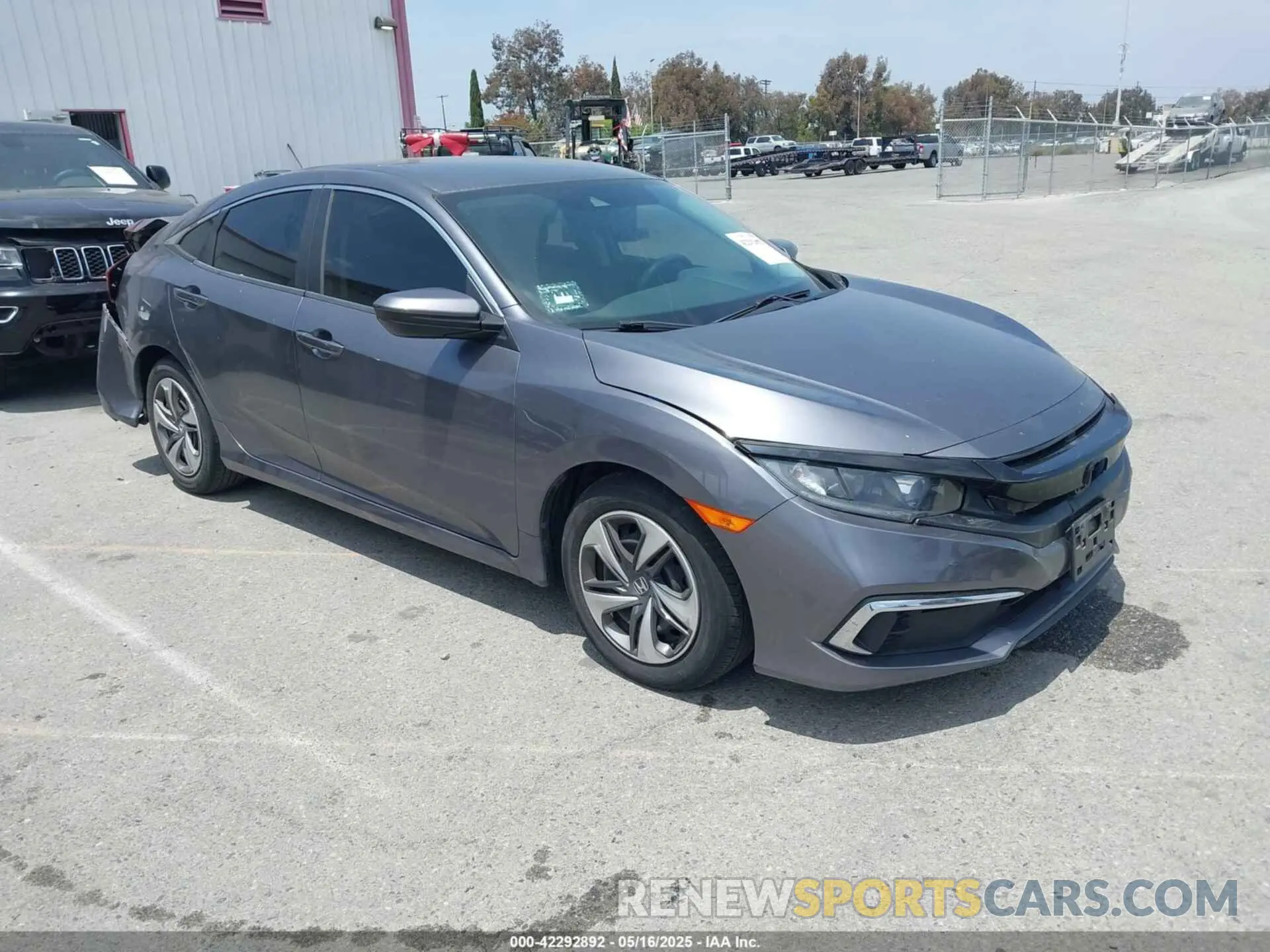 1 Photograph of a damaged car 2HGFC2F6XLH528798 HONDA CIVIC 2020