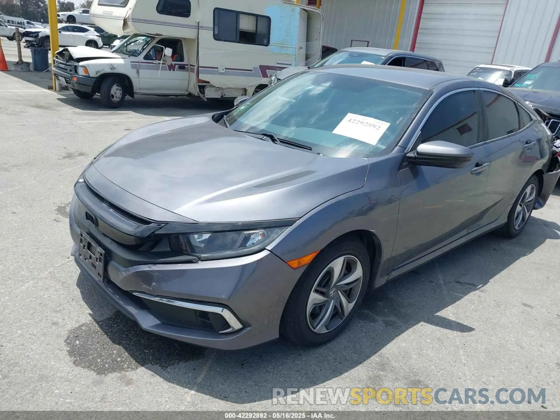 2 Photograph of a damaged car 2HGFC2F6XLH528798 HONDA CIVIC 2020