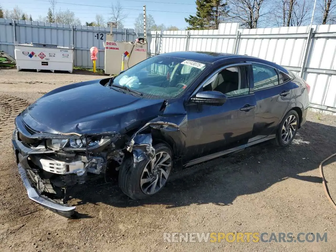 1 Photograph of a damaged car 2HGFC2F72LH016266 HONDA CIVIC 2020
