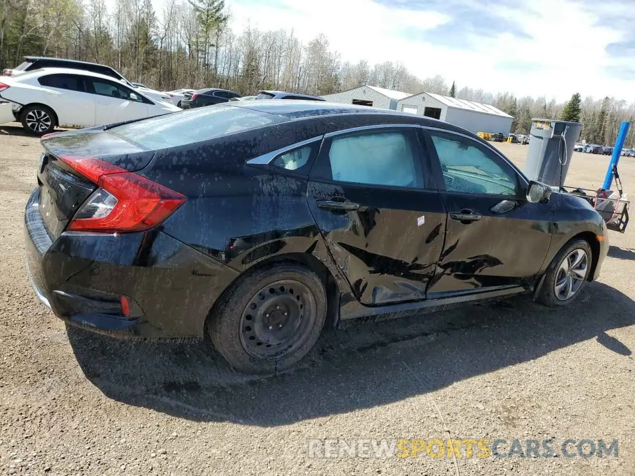 3 Photograph of a damaged car 2HGFC2F78LH018071 HONDA CIVIC 2020